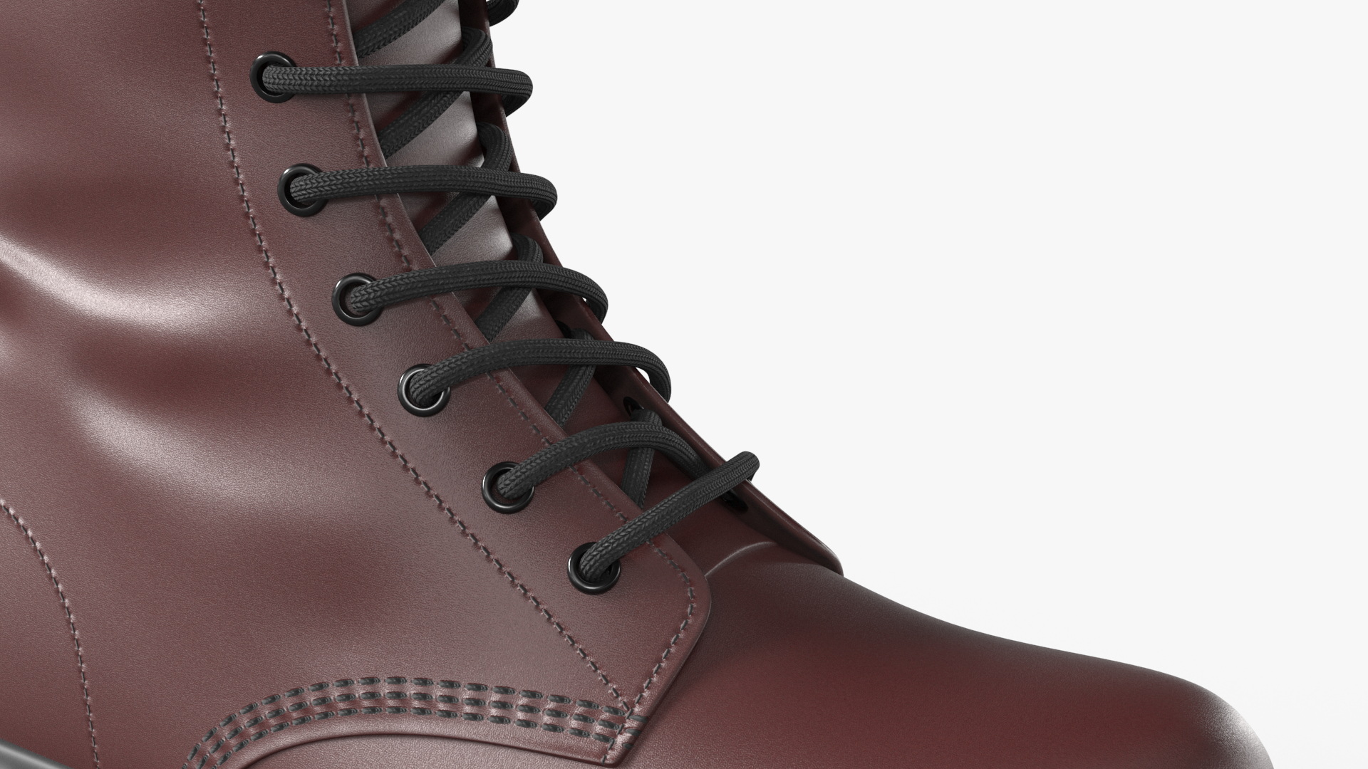 3D Dr Martens 1460 Smooth Cherry Red model