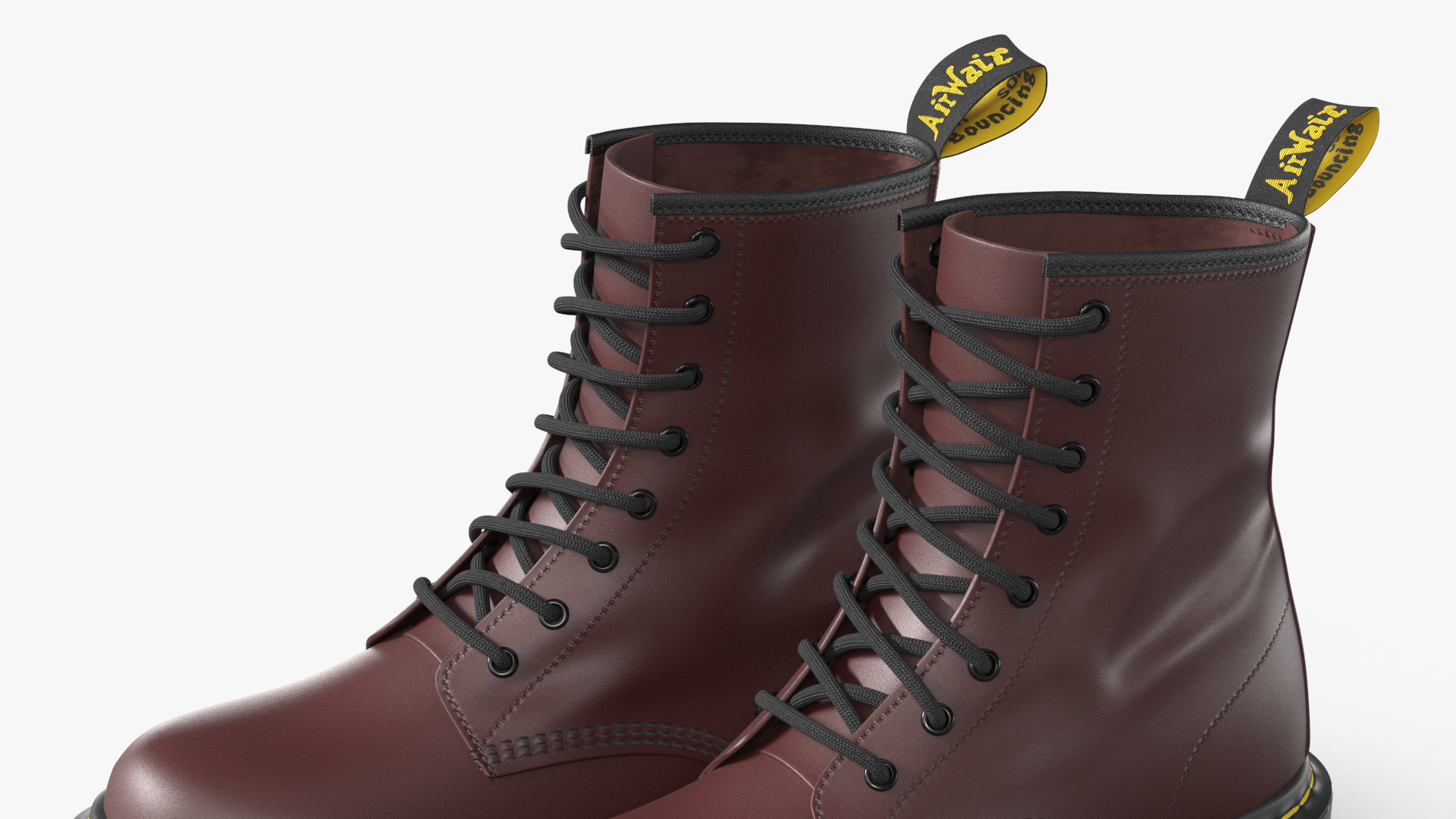 3D Dr Martens 1460 Smooth Cherry Red model