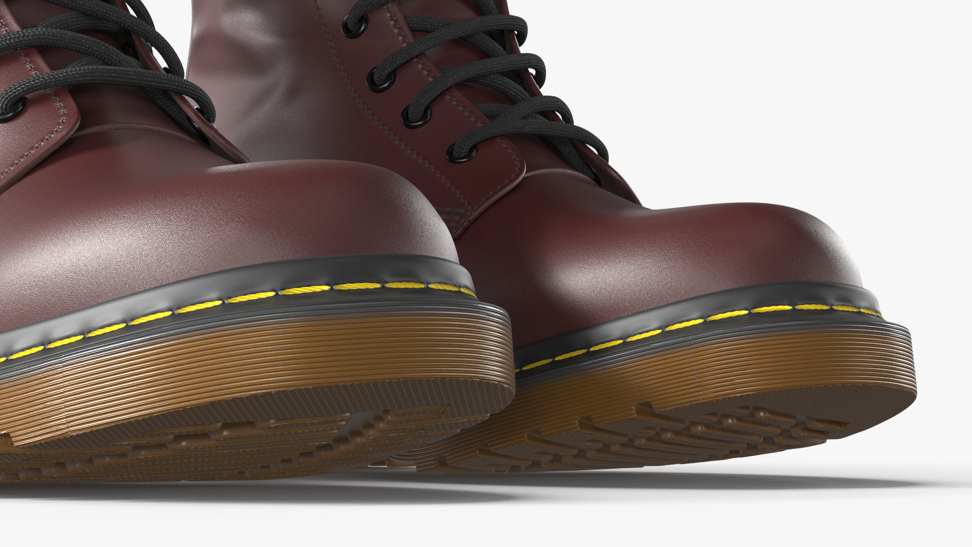 3D Dr Martens 1460 Smooth Cherry Red model