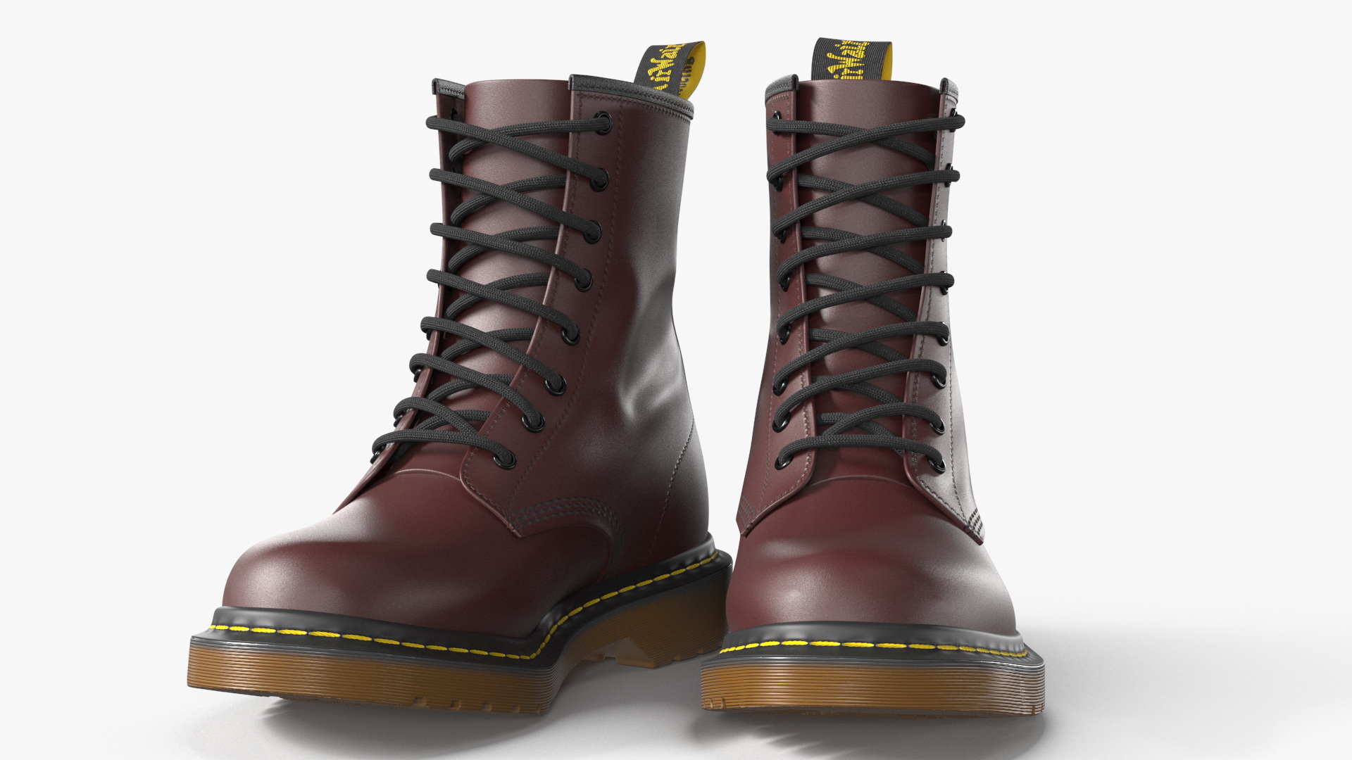 3D Dr Martens 1460 Smooth Cherry Red model