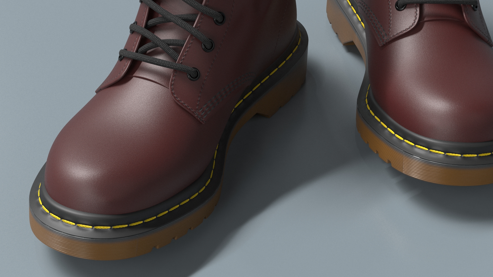 3D Dr Martens 1460 Smooth Cherry Red model