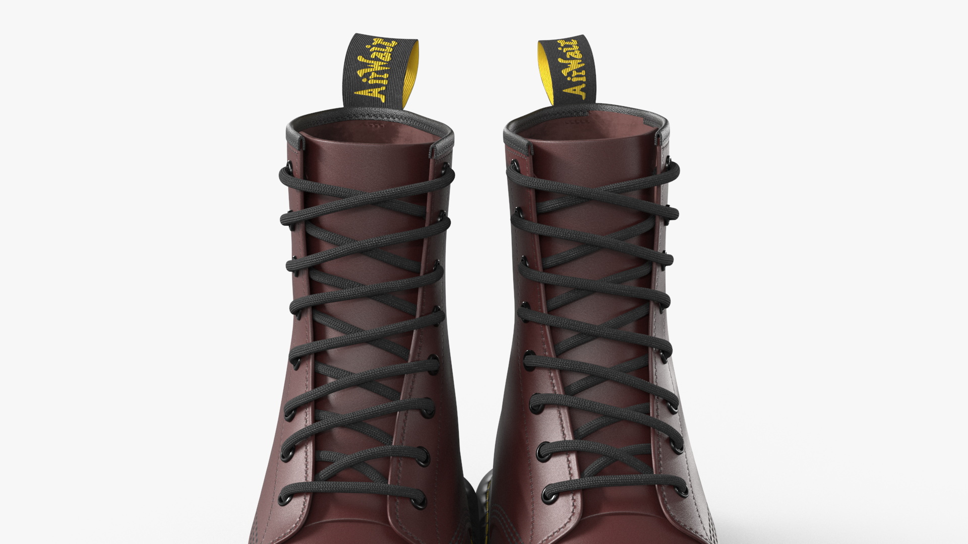 3D Dr Martens 1460 Smooth Cherry Red model