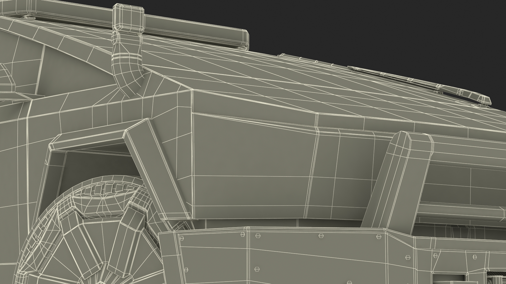 Tesla Cybertruck Police Car Rigged 3D model