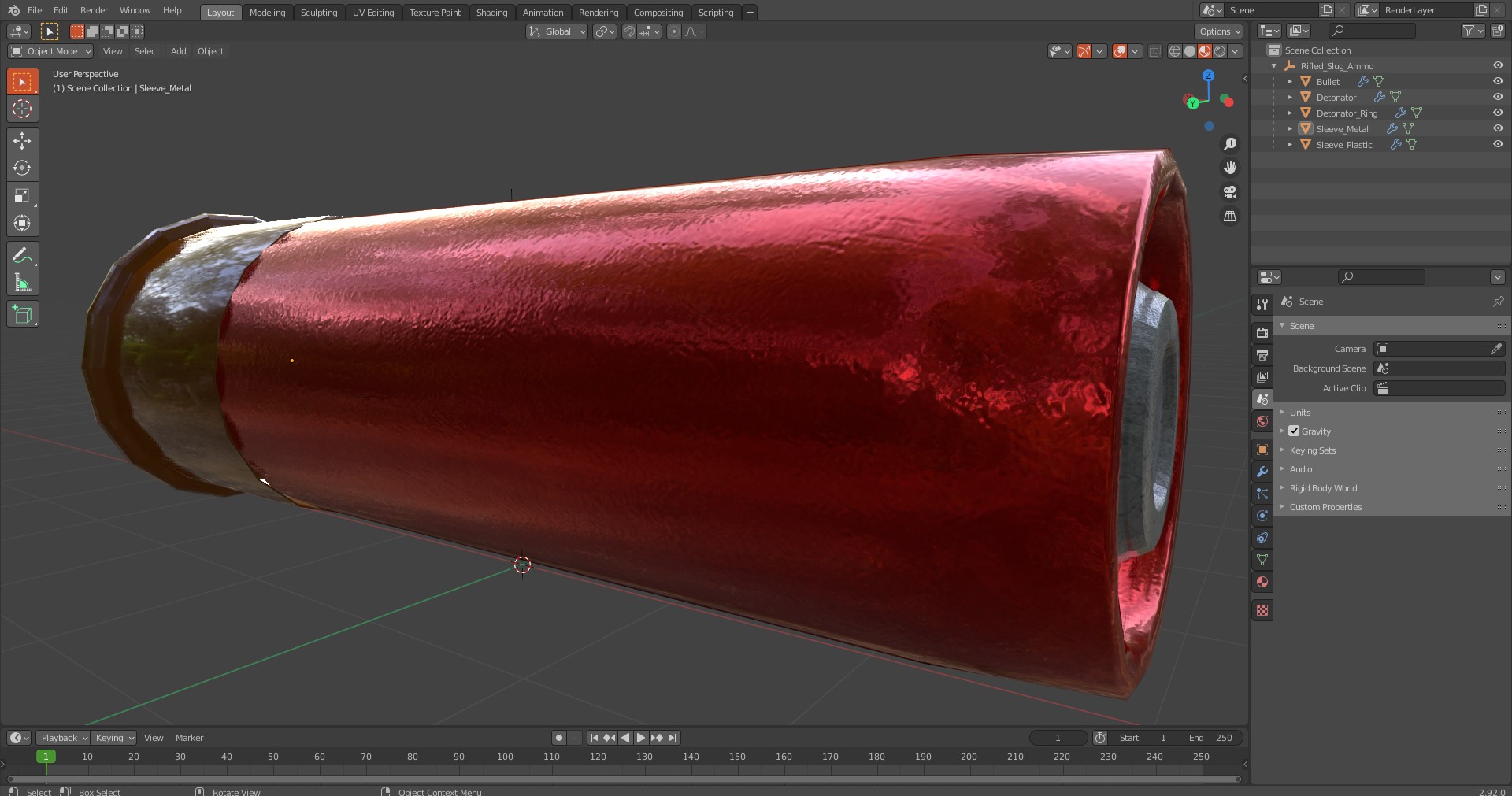 3D Rifled Slug Ammo