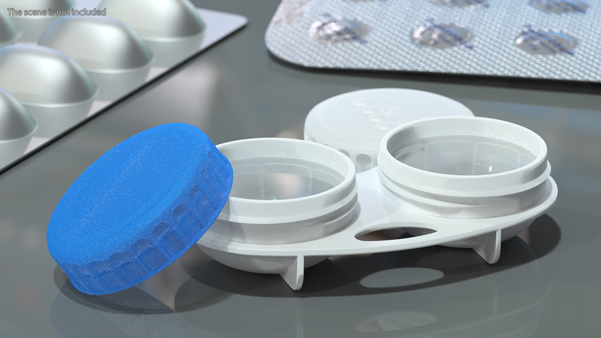 Bausch and Lomb Contact Lens and Case 3D