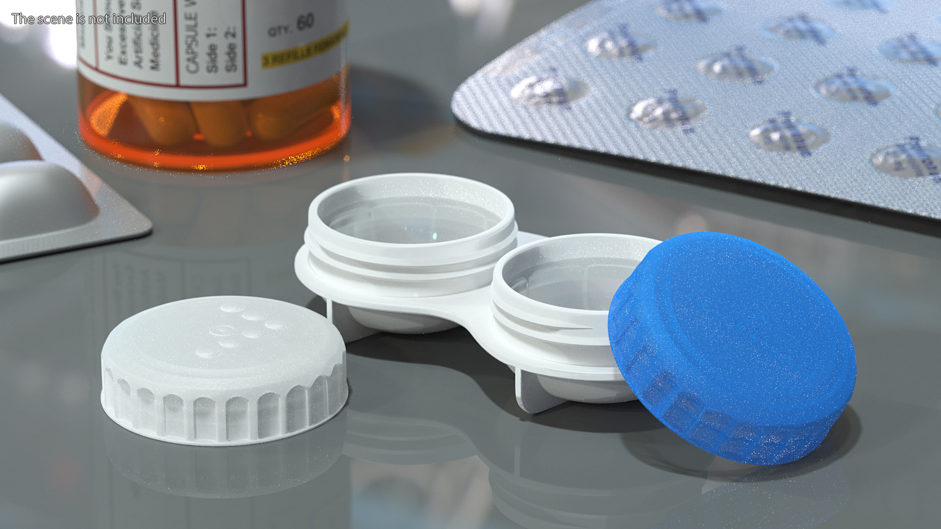 Bausch and Lomb Contact Lens and Case 3D