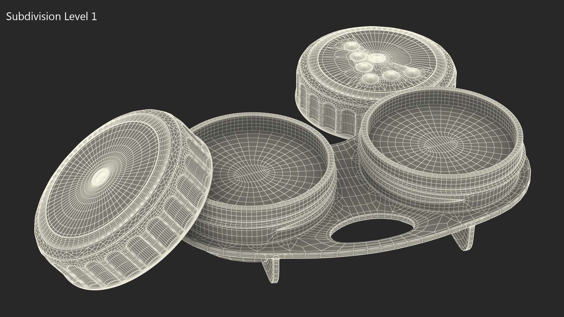 Bausch and Lomb Contact Lens and Case 3D