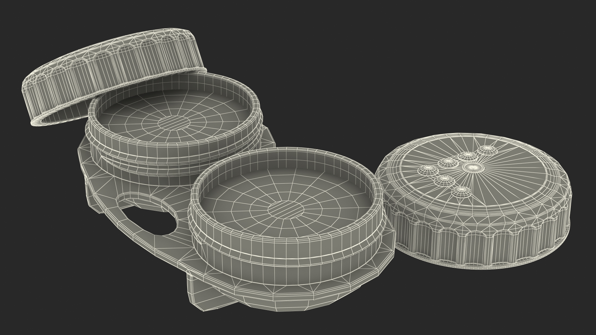 Bausch and Lomb Contact Lens and Case 3D