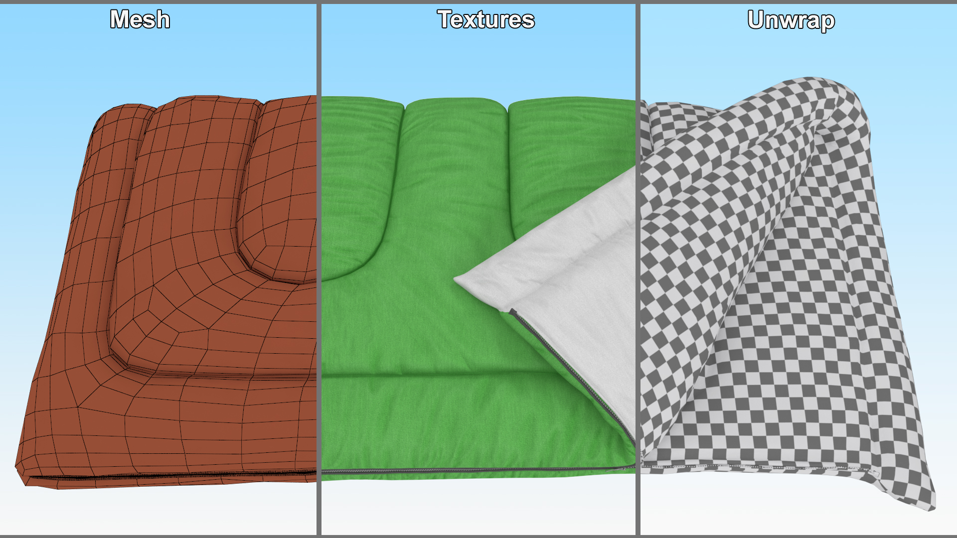 3D model Camping Sleeping Bag