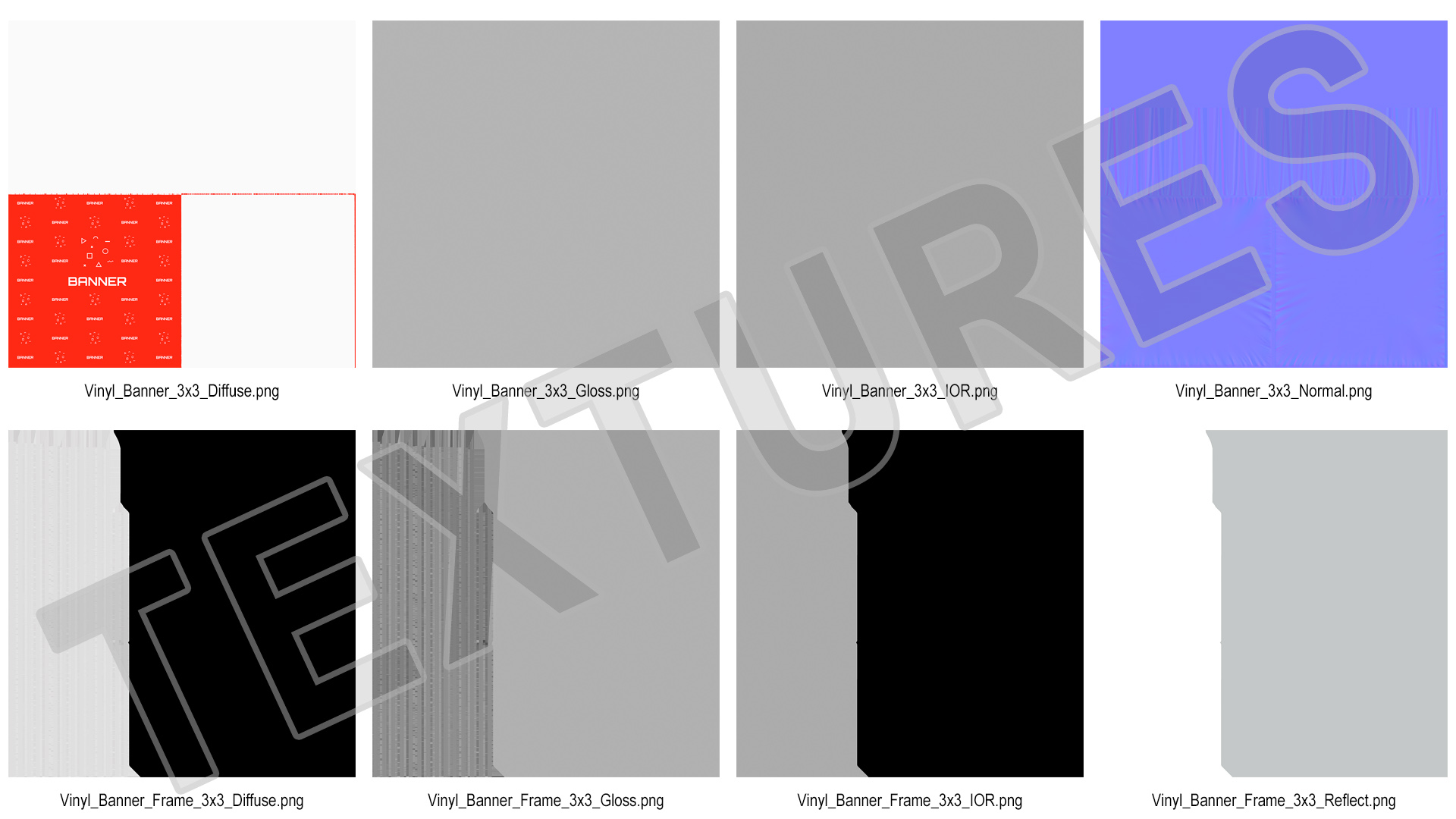 3D Outdoor Vinyl Banner with Eyelets 3m x 3m