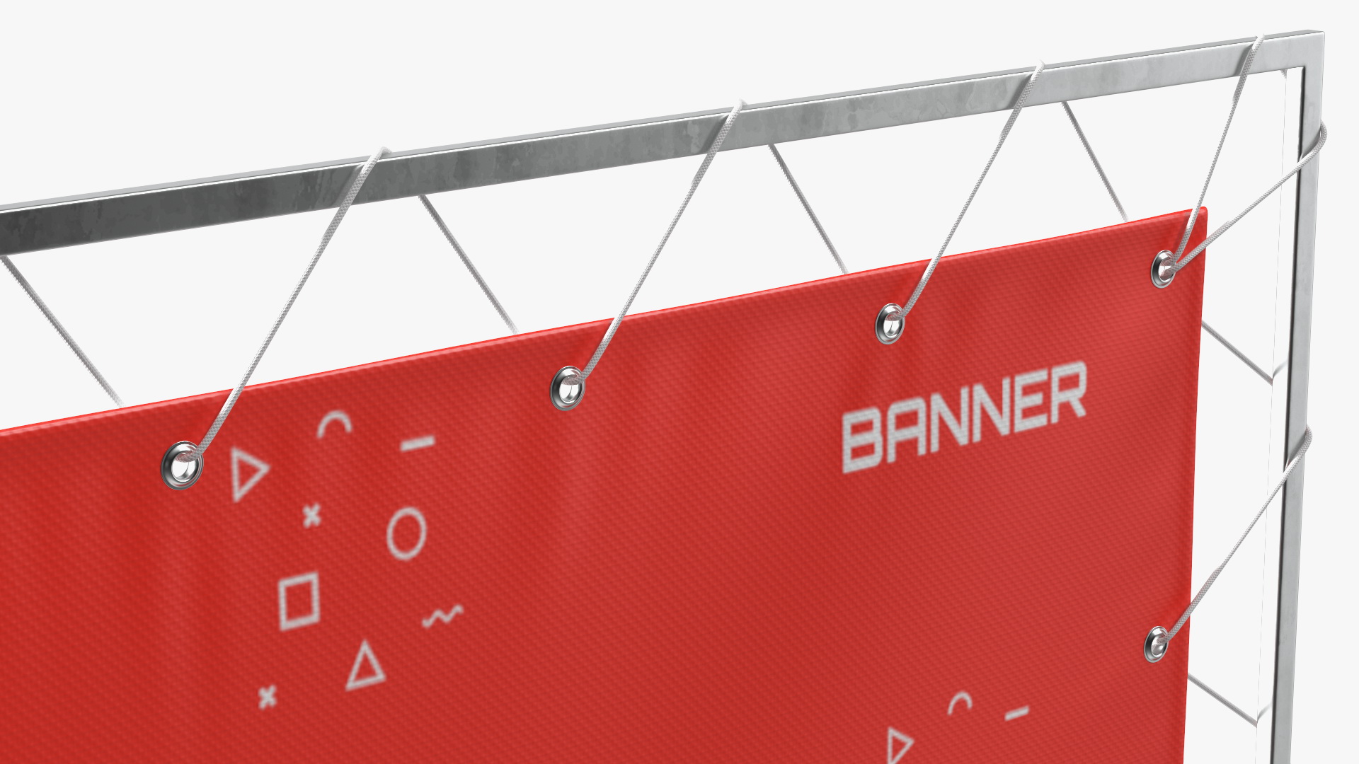 3D Outdoor Vinyl Banner with Eyelets 3m x 3m