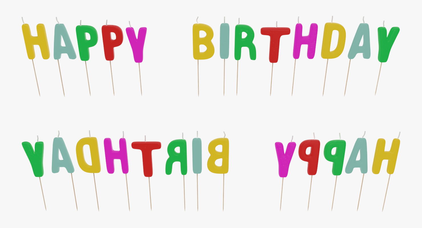 Happy Birthday Candles 3D