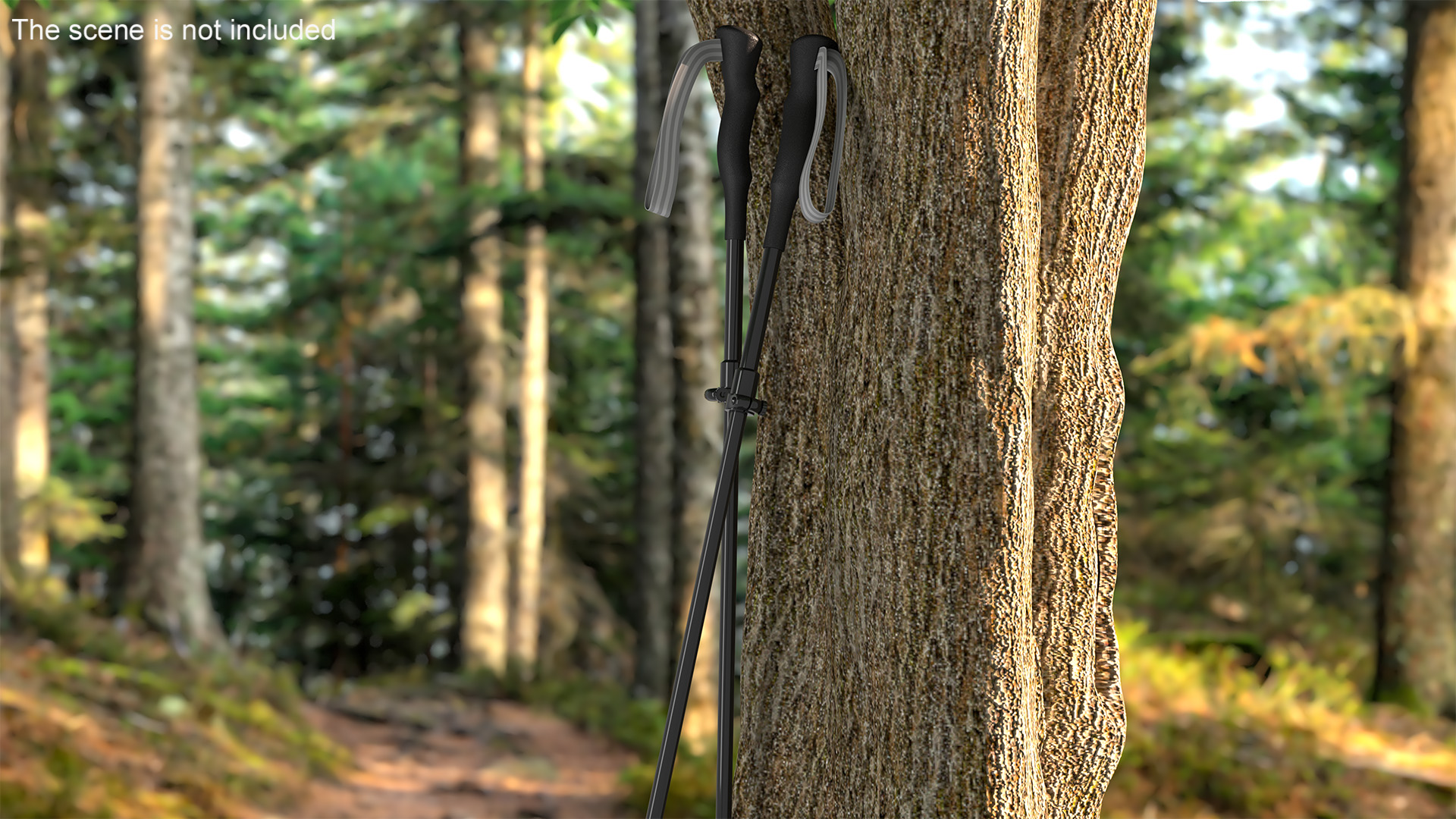 3D model Adjustable Trekking Poles