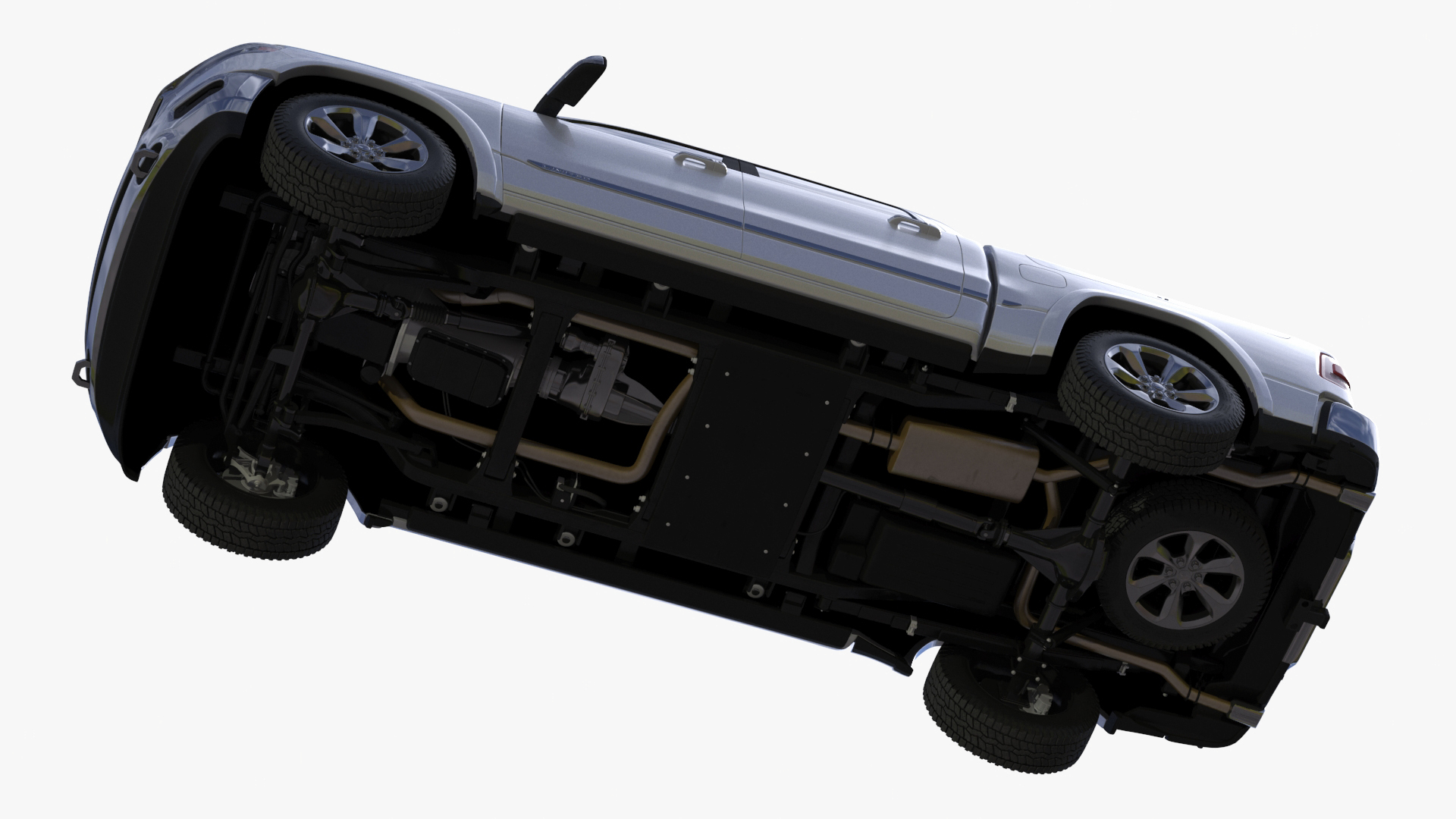 3D Freight Locomotive with Auto Carrier Loaded model