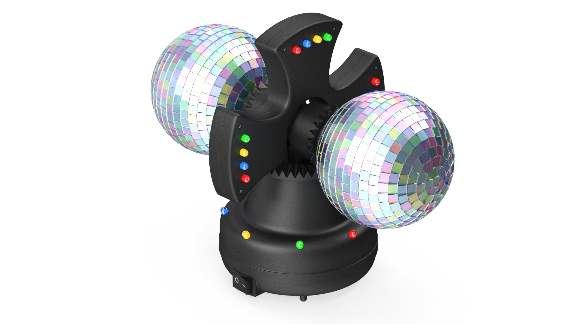 Twin Disco Mirror Ball Switched on 3D model