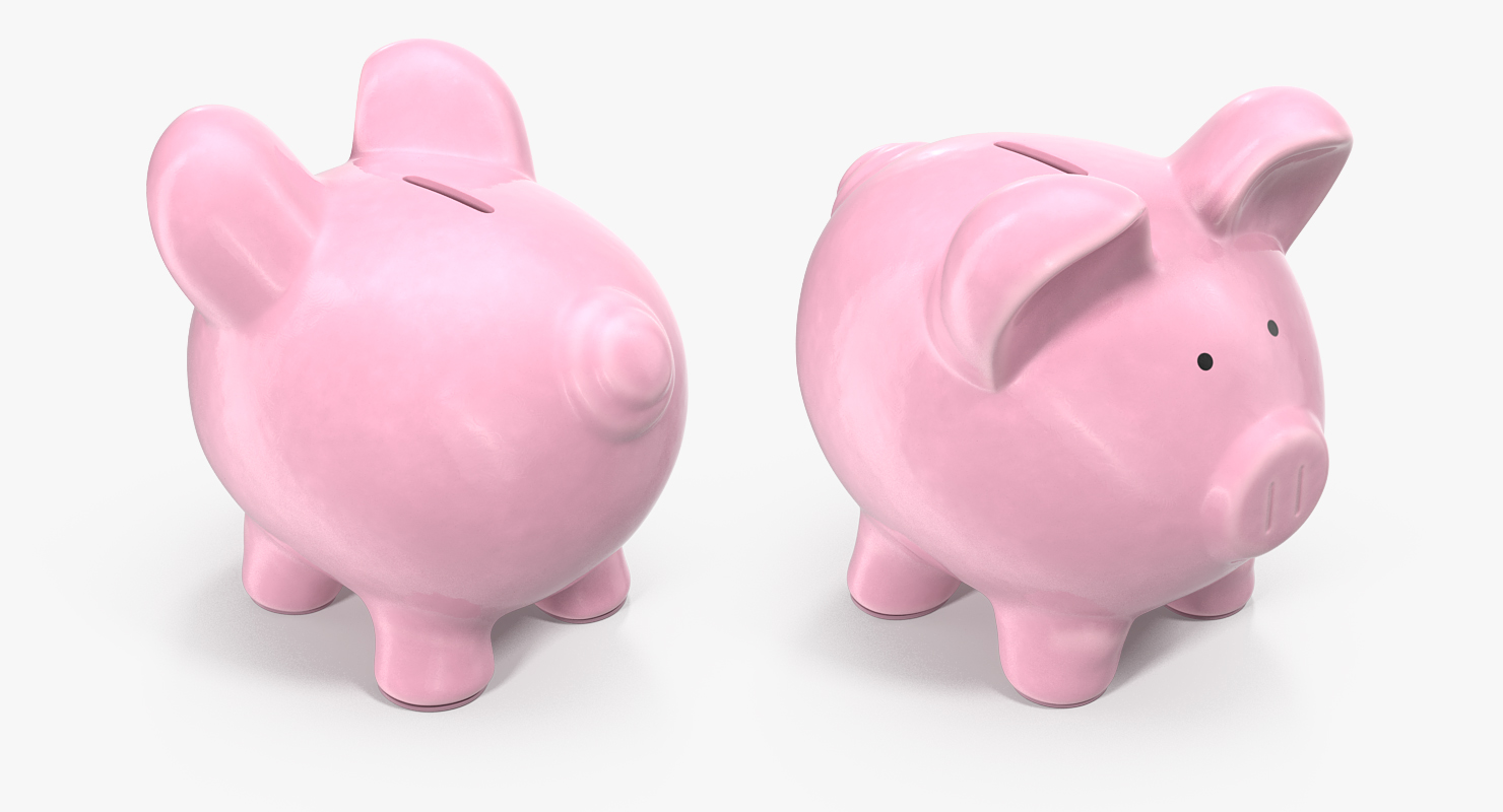3D Ceramic Piggy Bank model