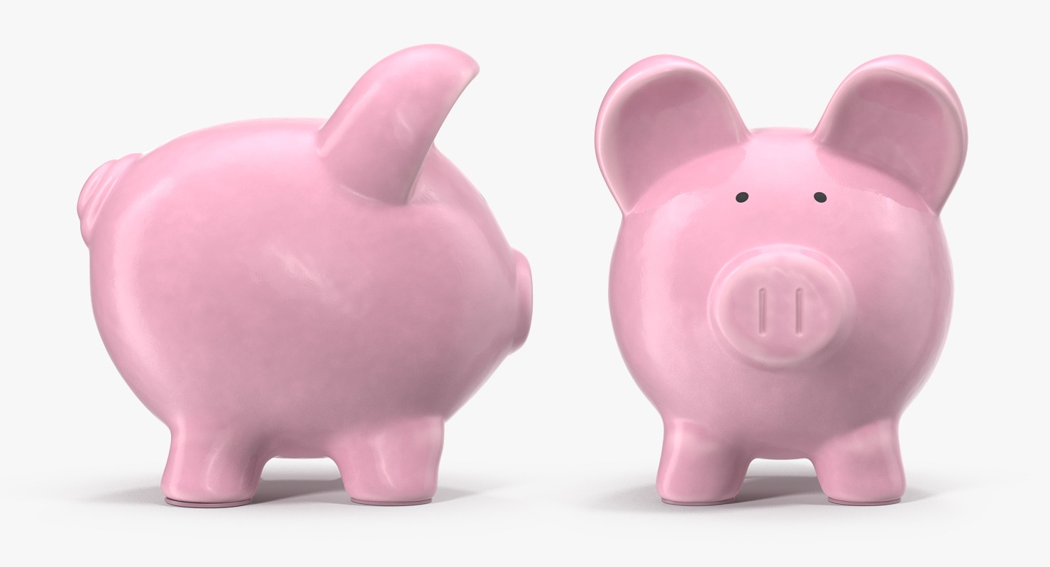 3D Ceramic Piggy Bank model
