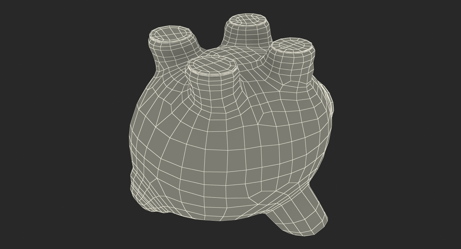 3D Ceramic Piggy Bank model
