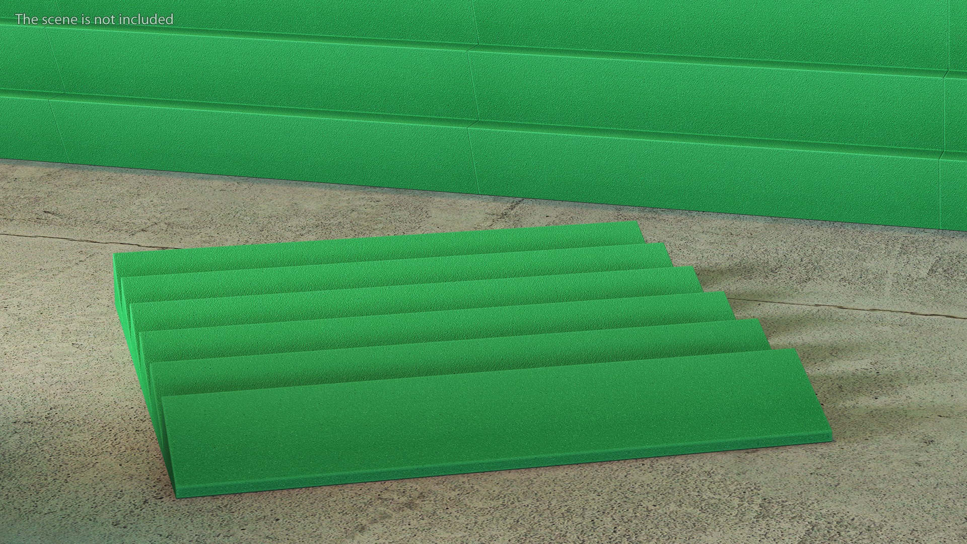 Sound Absorbing Panels Green Set 3D