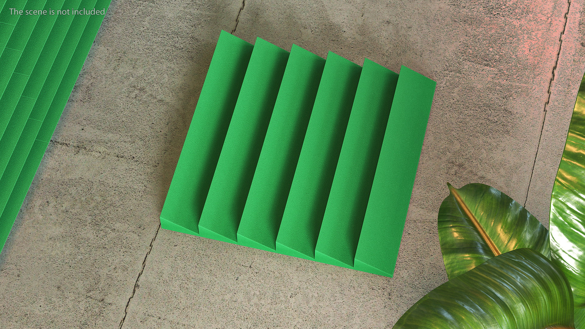 Sound Absorbing Panels Green Set 3D