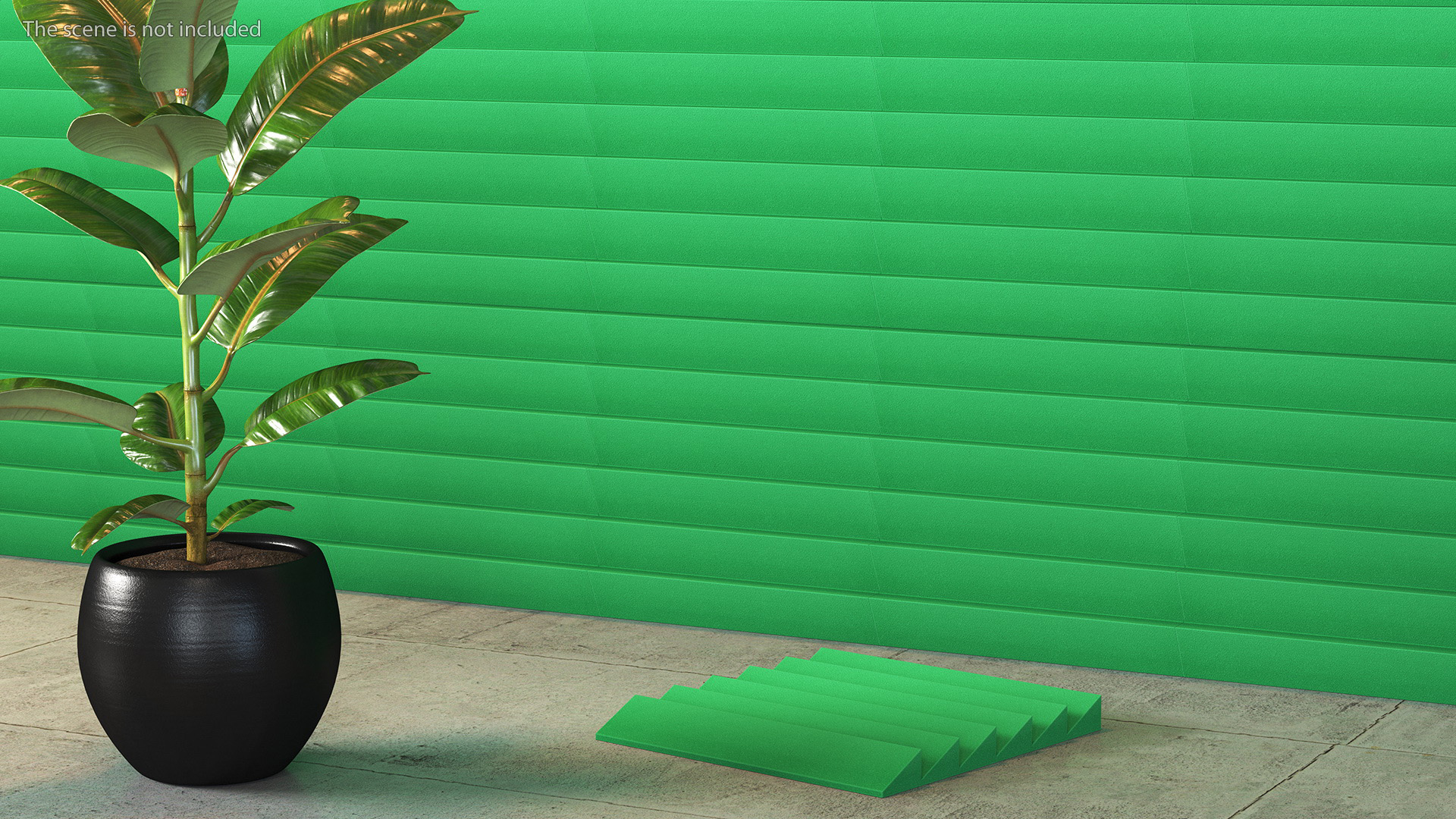 Sound Absorbing Panels Green Set 3D