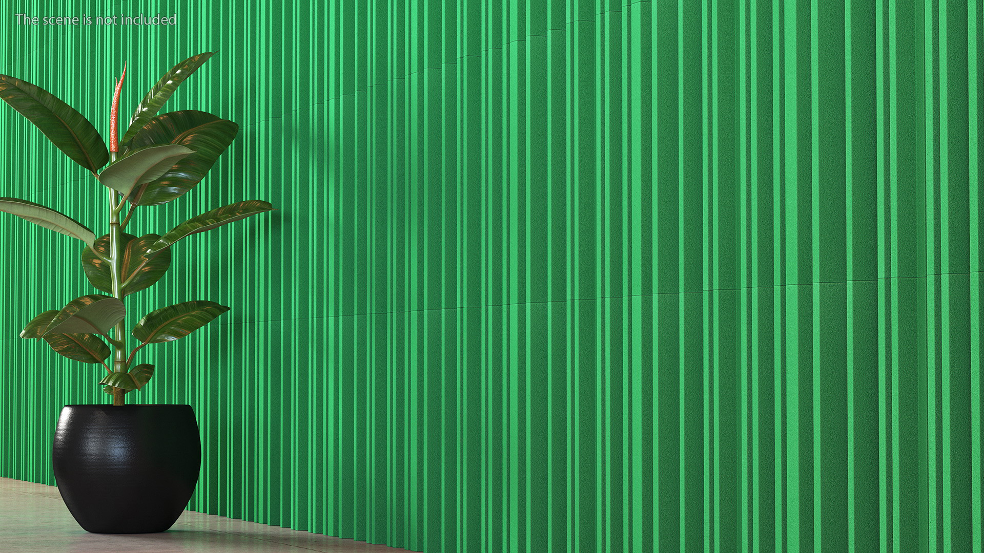 Sound Absorbing Panels Green Set 3D