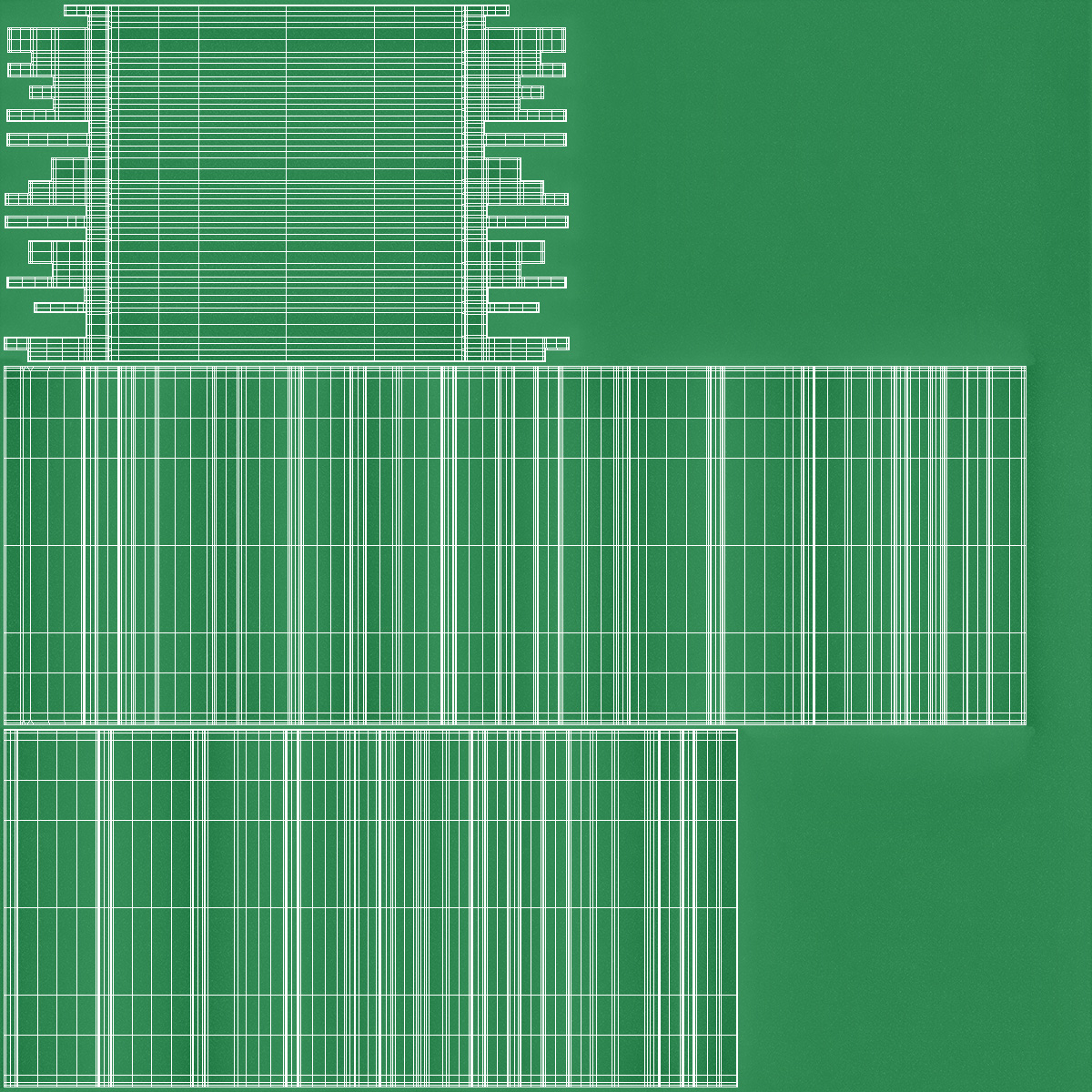 Sound Absorbing Panels Green Set 3D