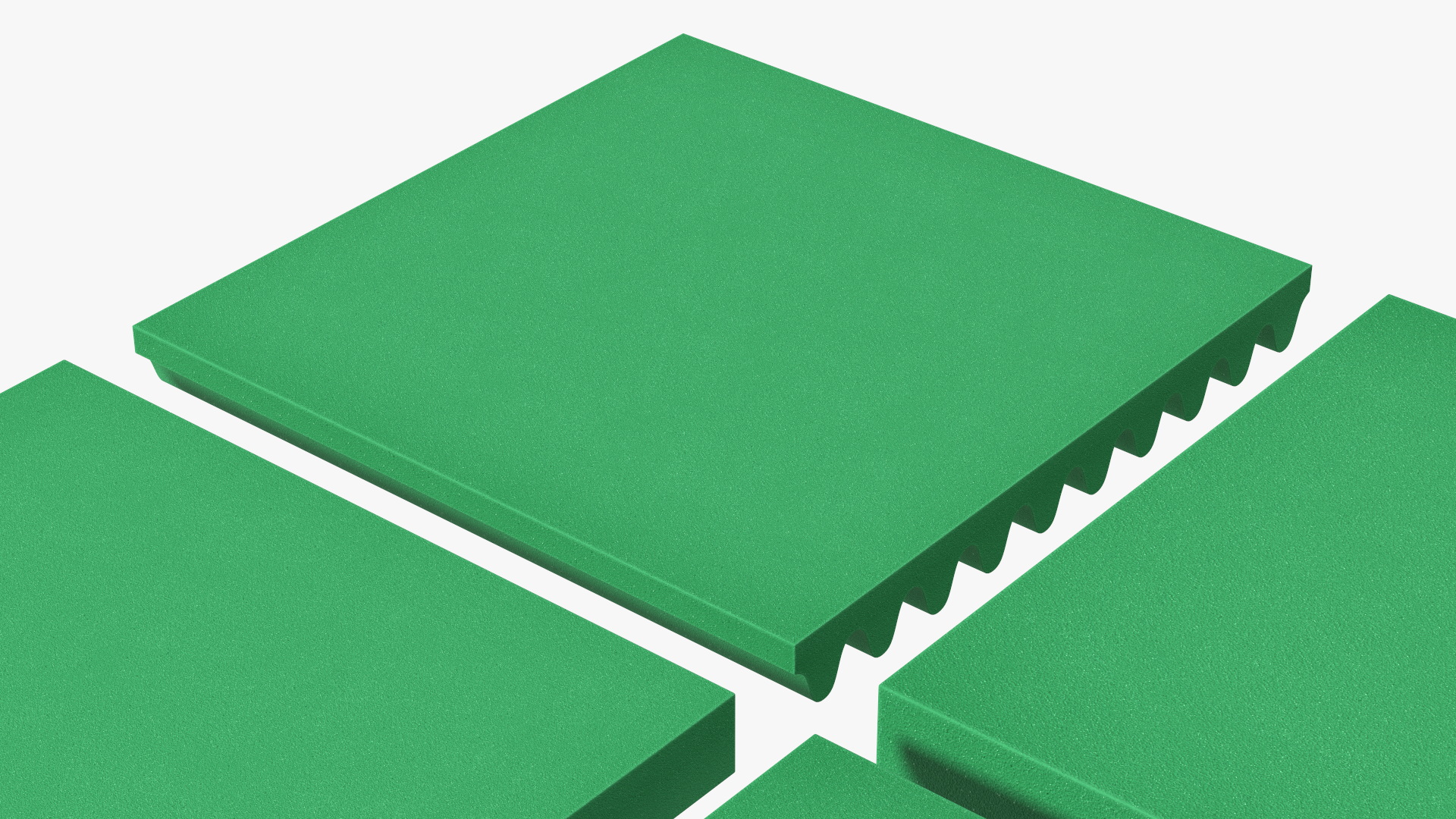 Sound Absorbing Panels Green Set 3D