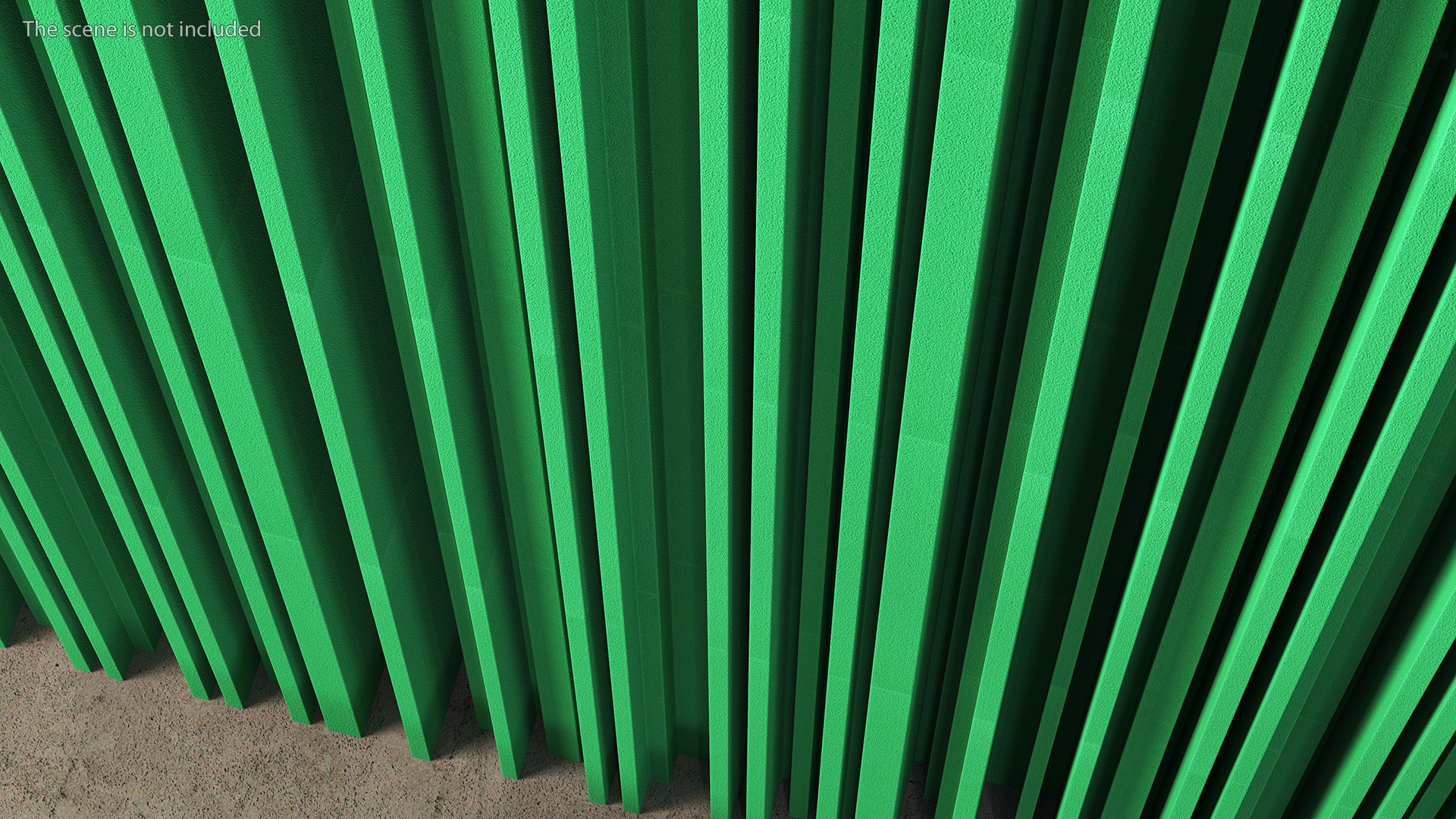Sound Absorbing Panels Green Set 3D