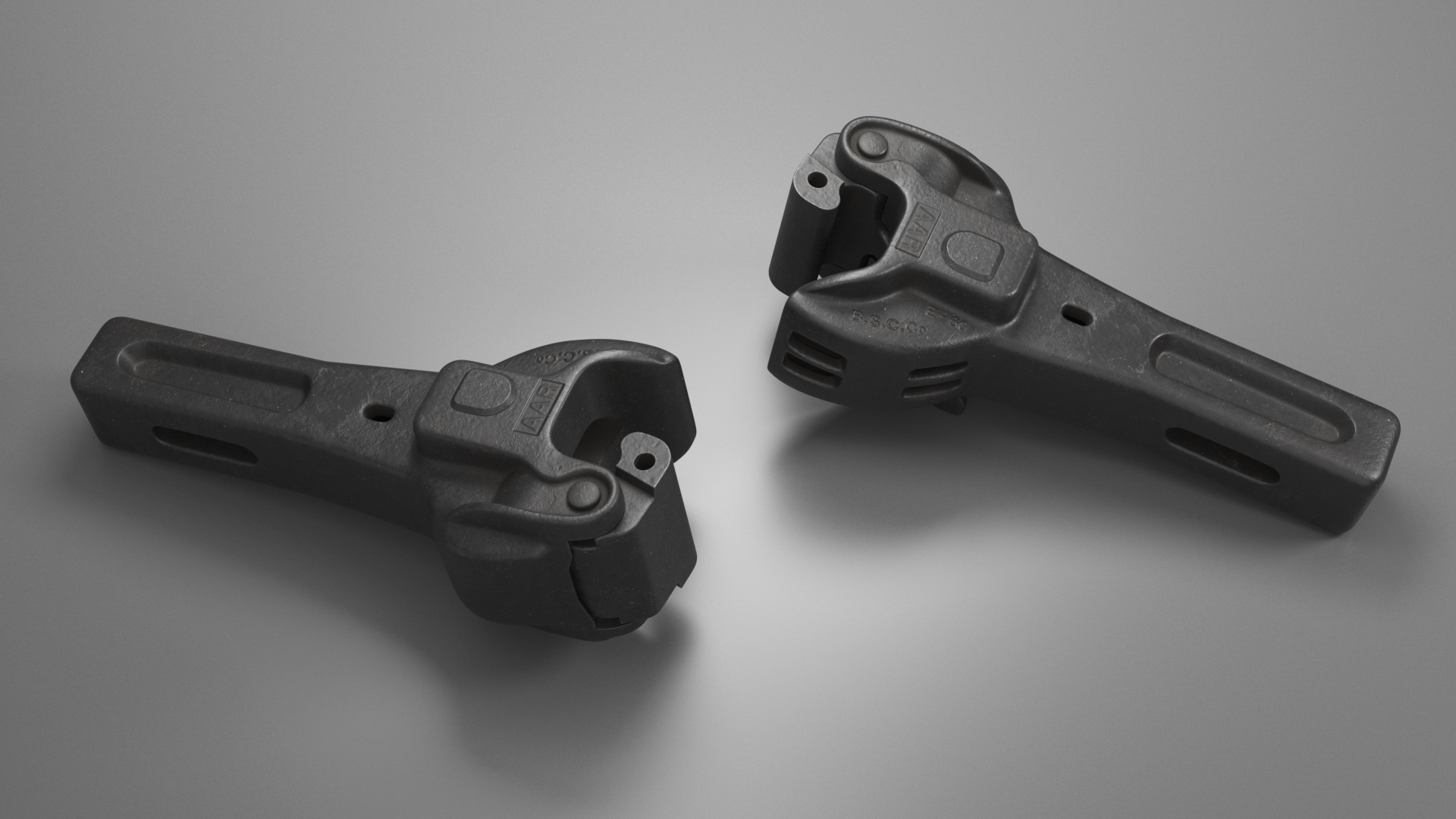 3D AAR Railway Janney Coupler