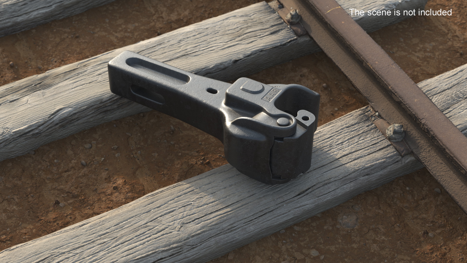 3D AAR Railway Janney Coupler