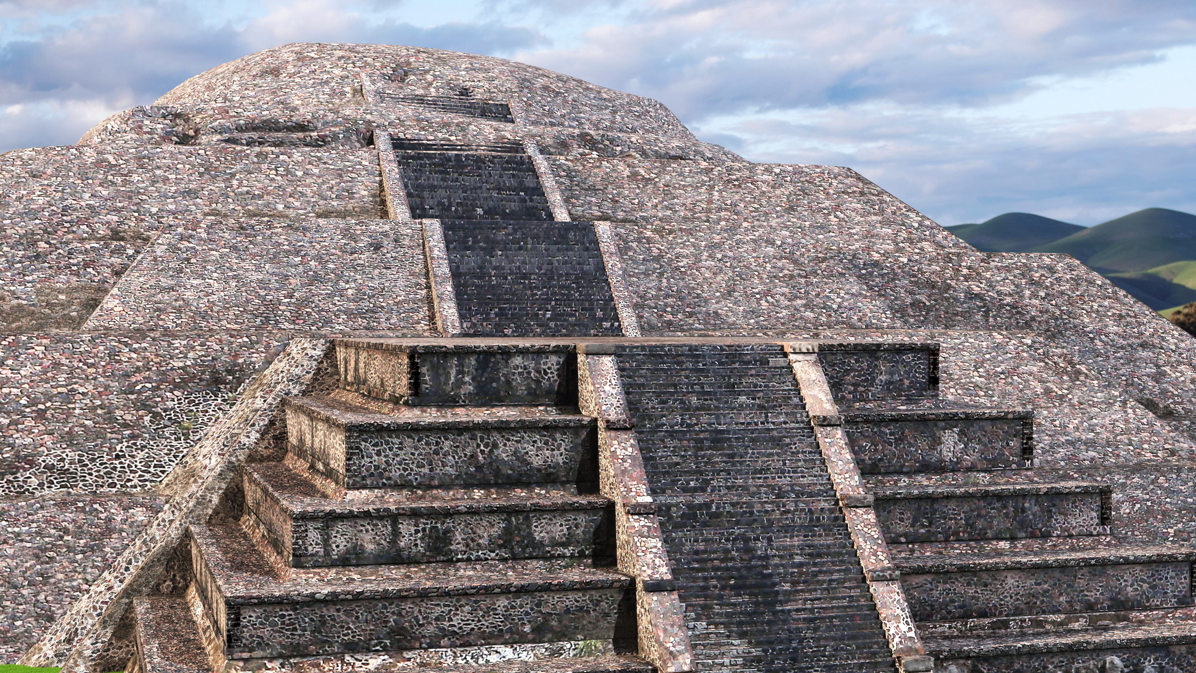 Teotihuacan Piramide de la Luna, view 5