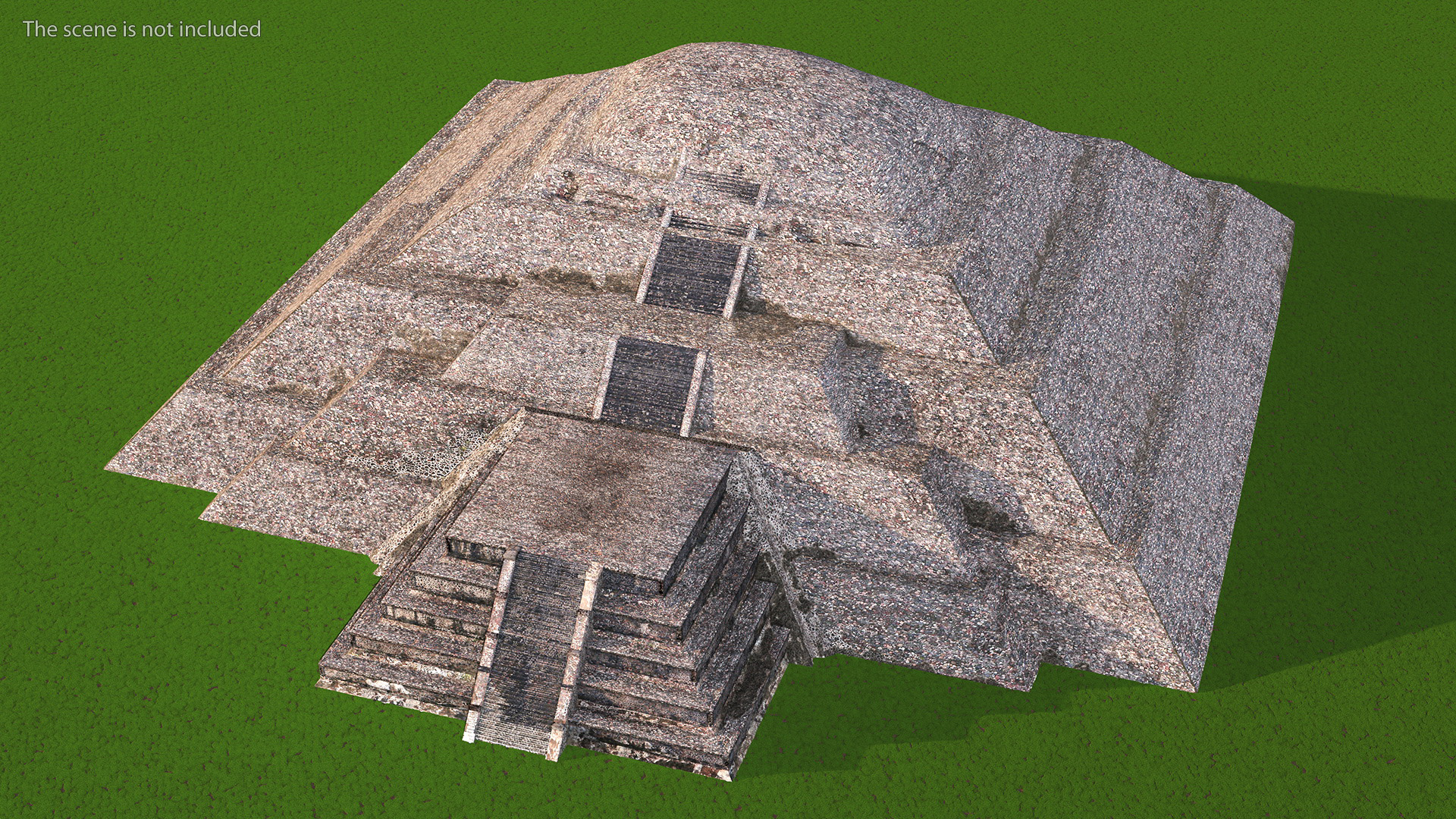 3D Teotihuacan Piramide de la Luna