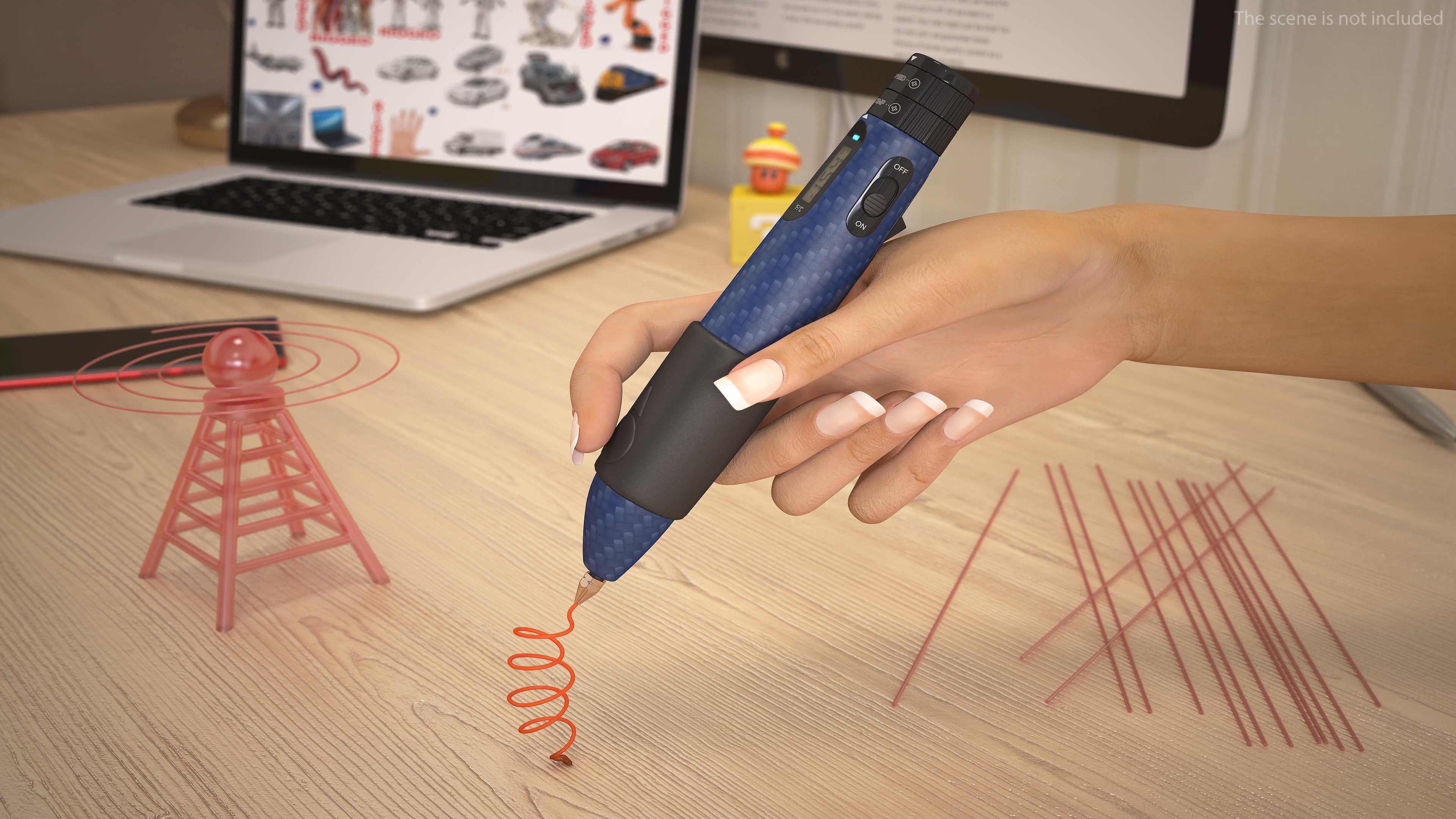 3D model 3D Printing Pen Blue