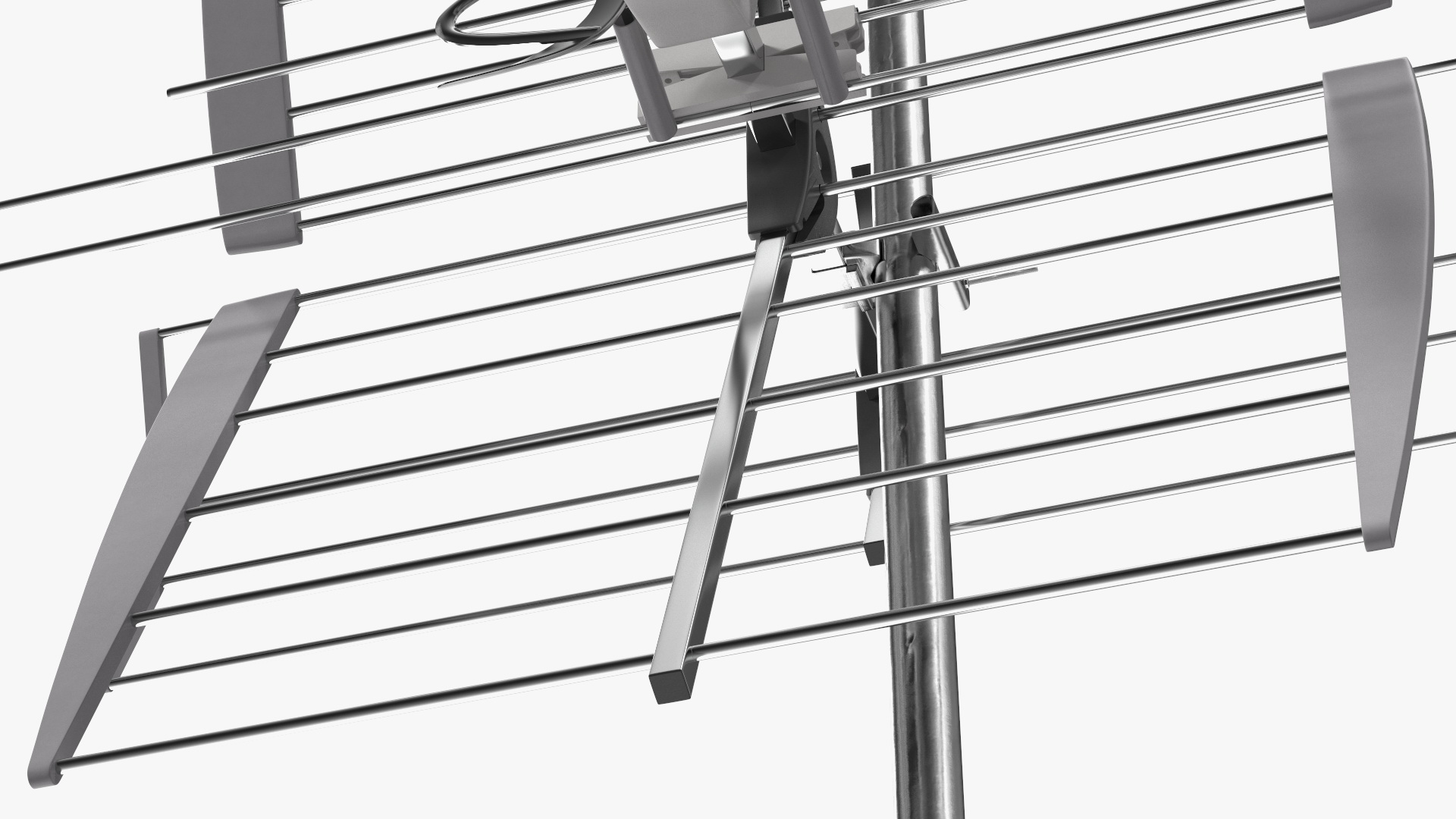 Outdoor Combined VHF UHF Antenna Amplified 3D