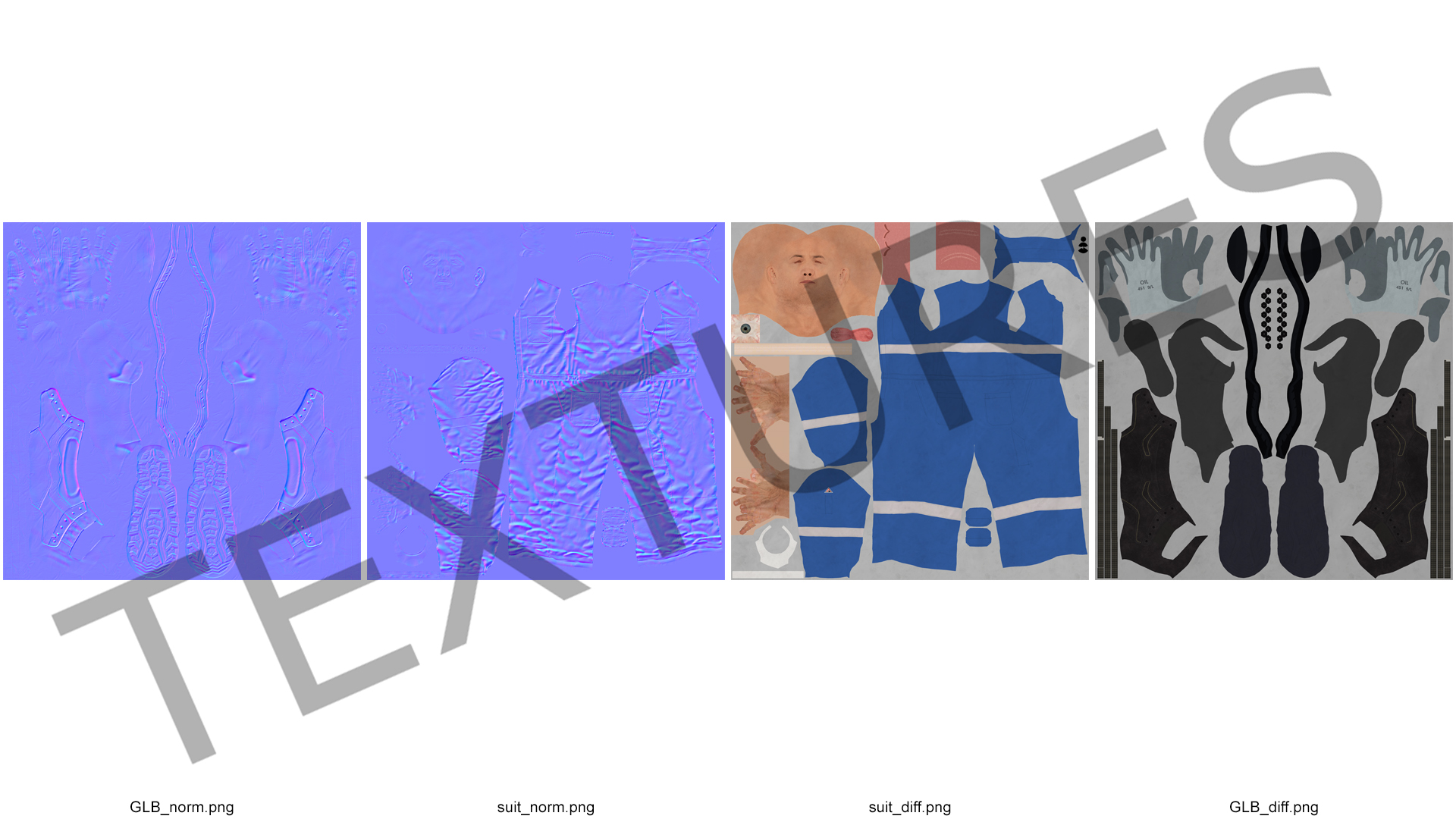 Oil Gas Worker Fully Equipped Standing Pose Fur 3D