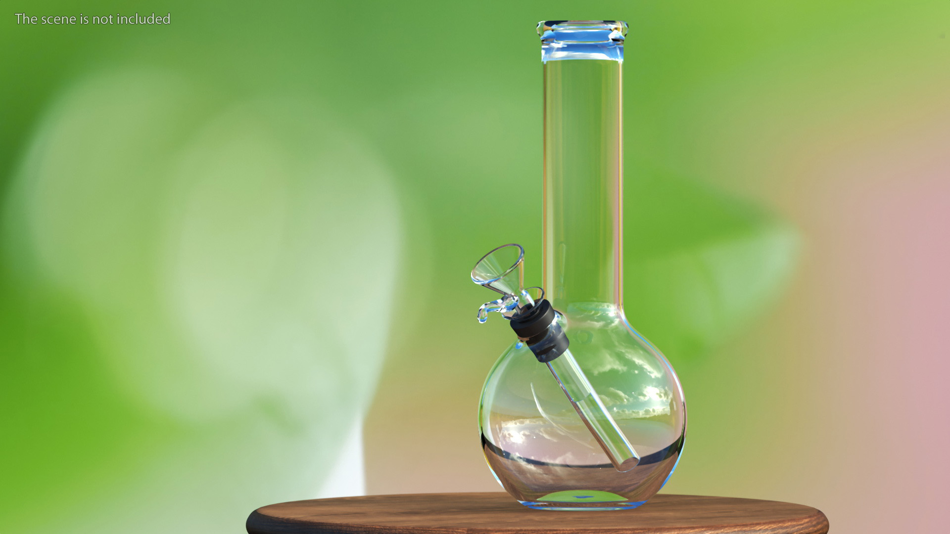 3D Round Glass Bong