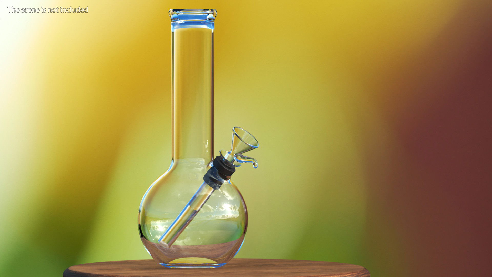 3D Round Glass Bong