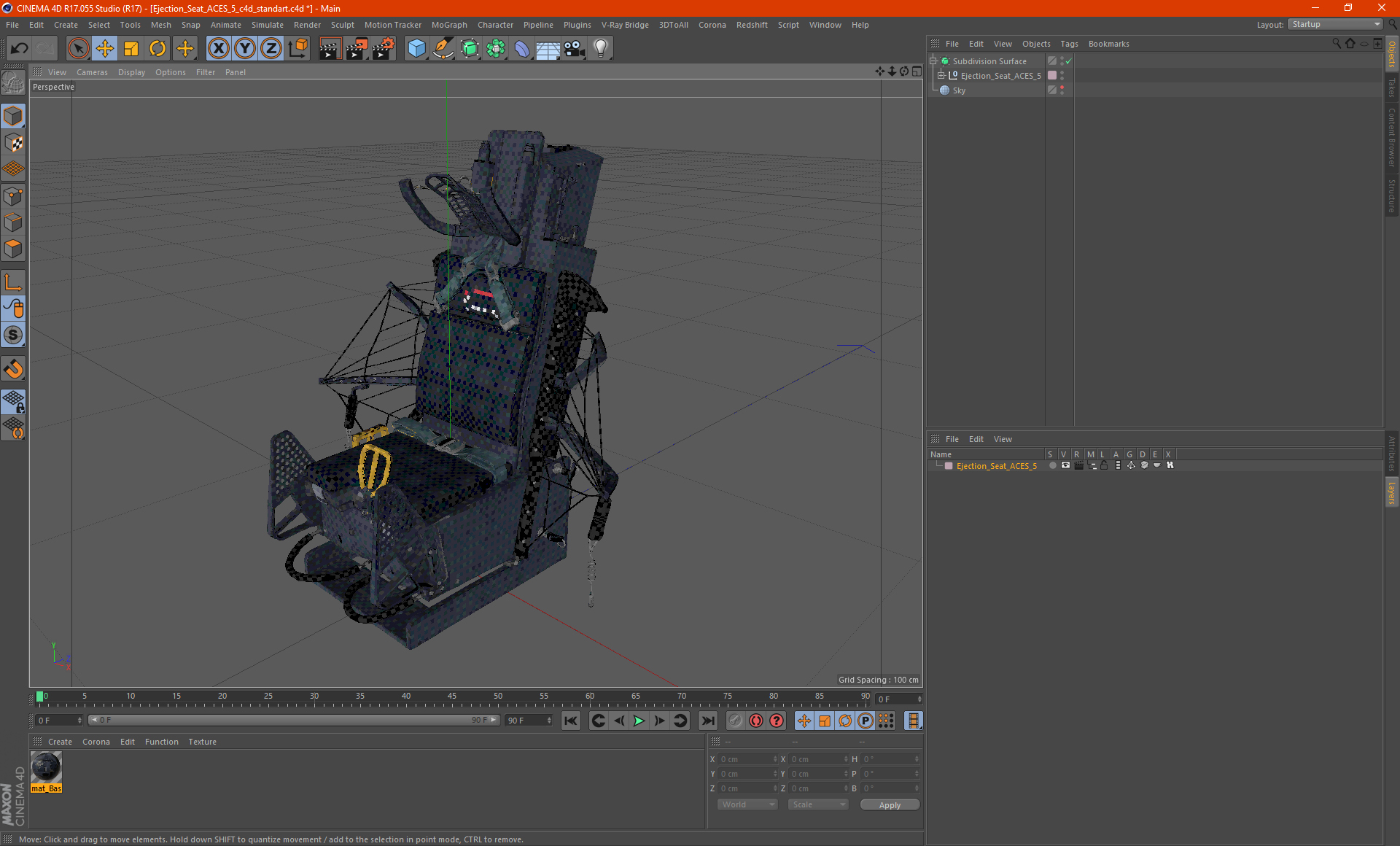 3D model Ejection Seat ACES 5