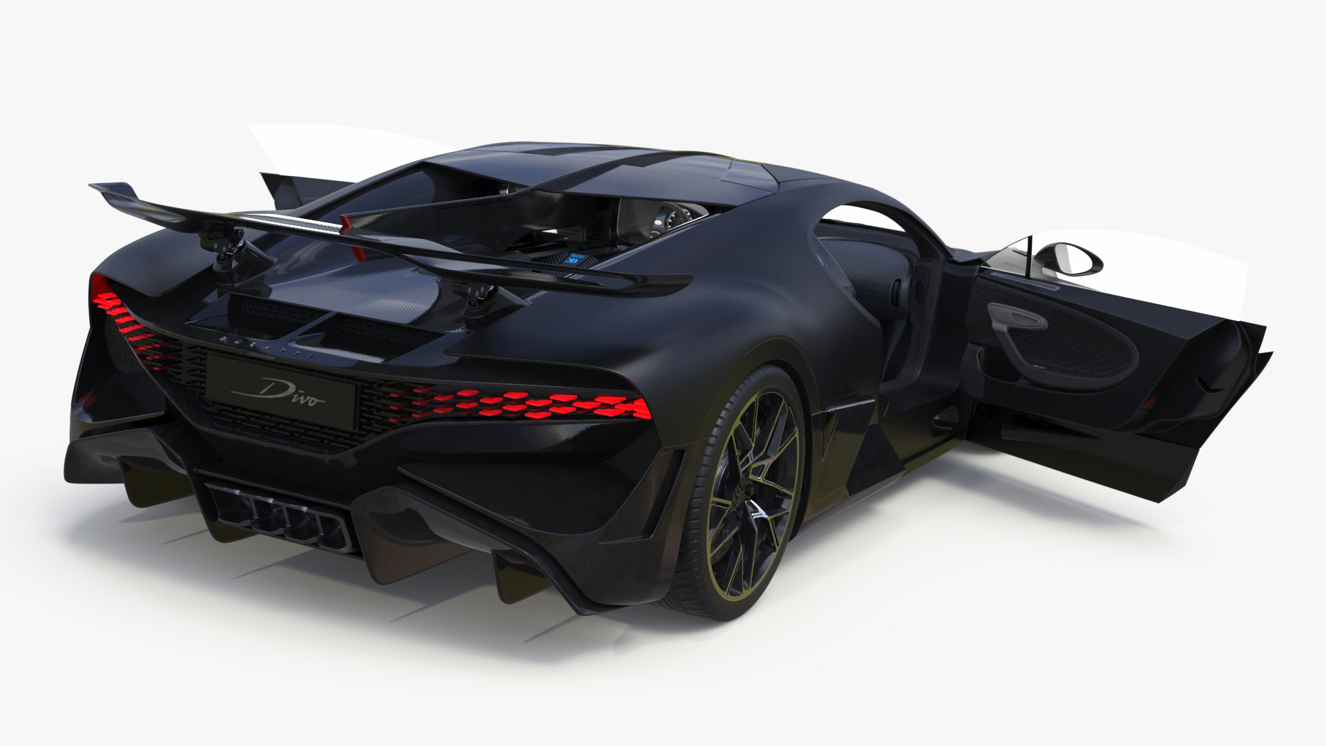 3D Bugatti Divo Black model