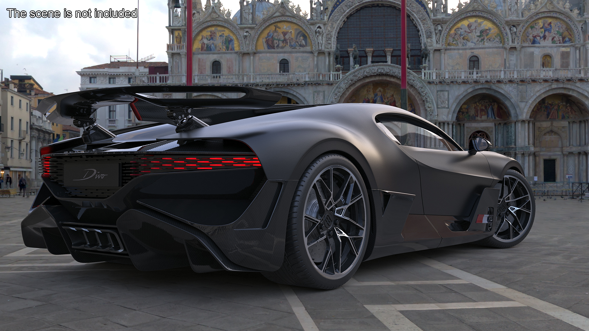 3D Bugatti Divo Black model