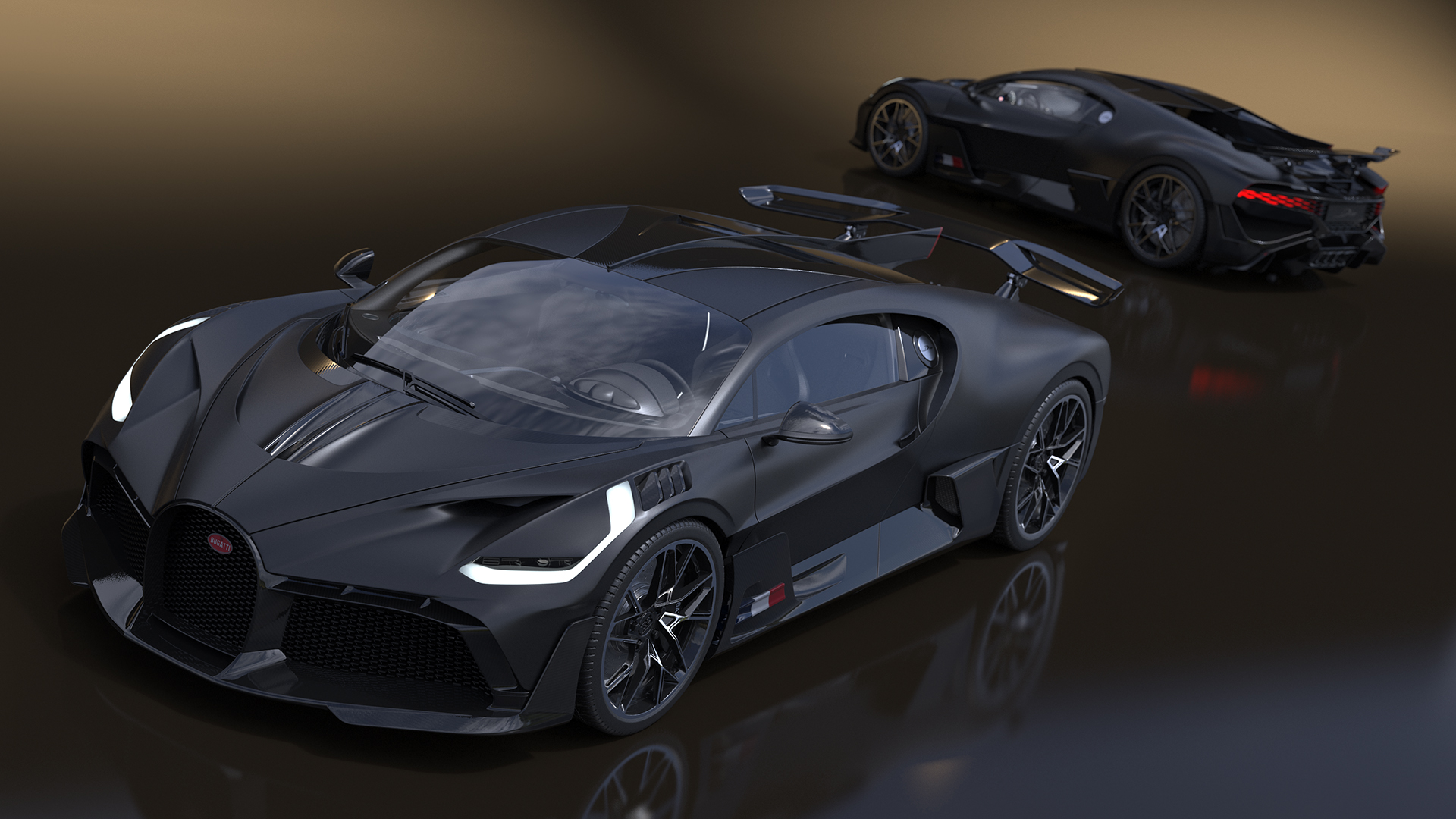 3D Bugatti Divo Black model