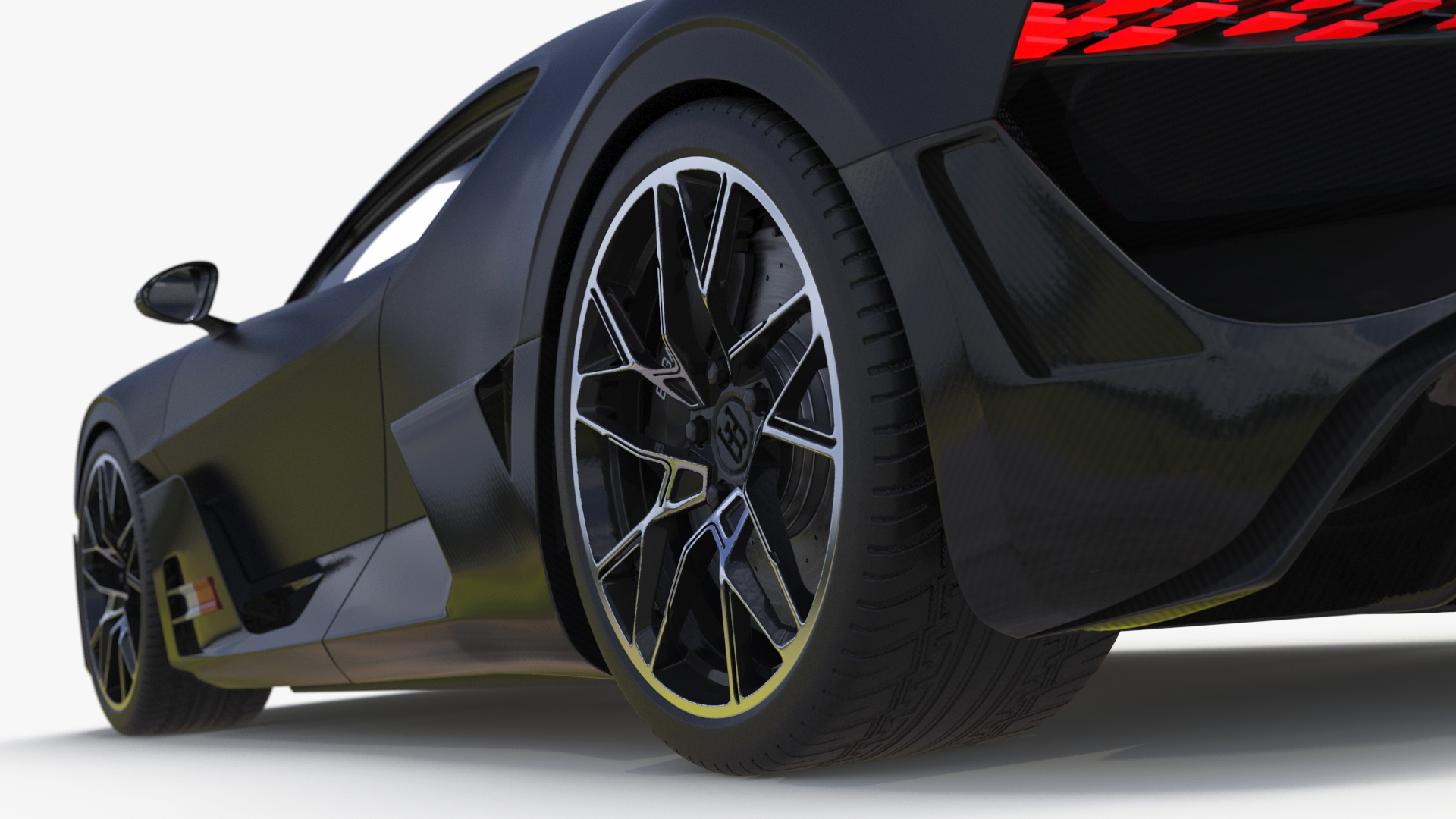 3D Bugatti Divo Black model