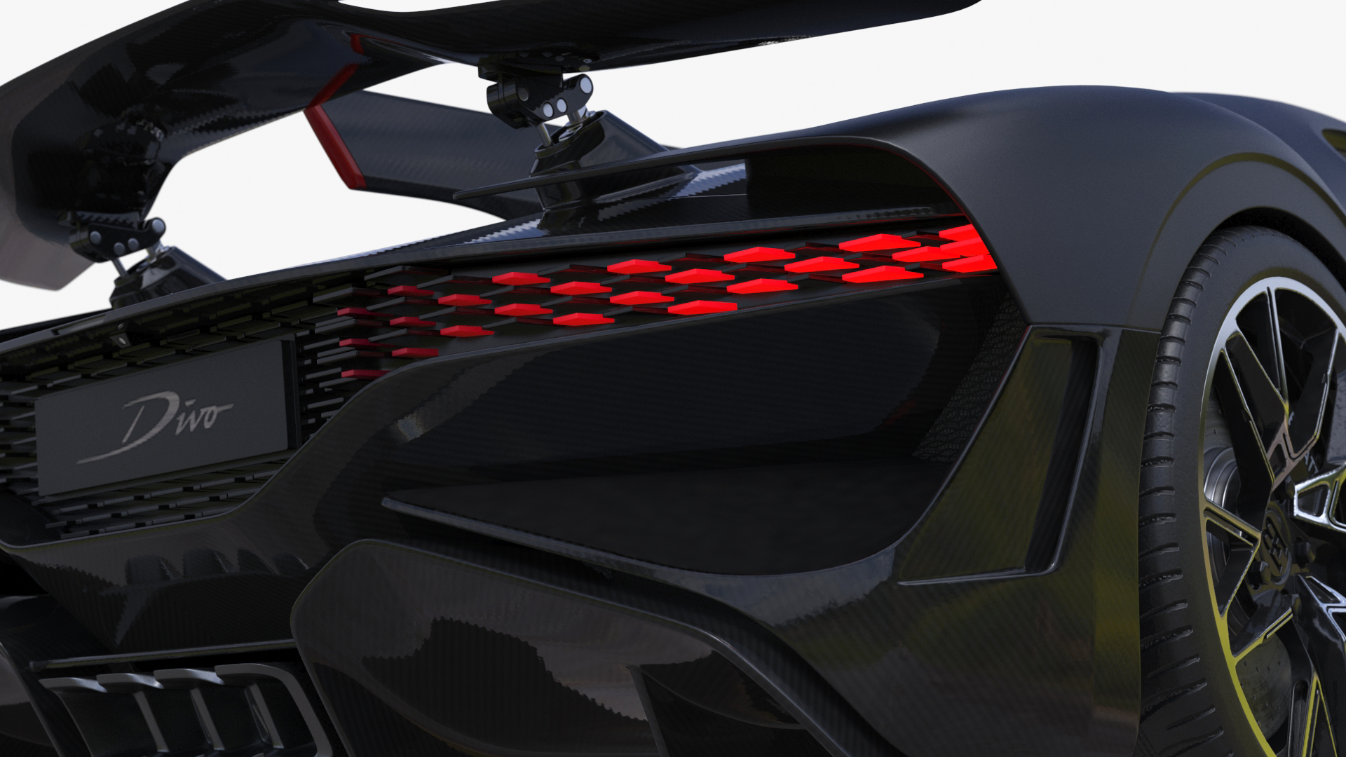 3D Bugatti Divo Black model