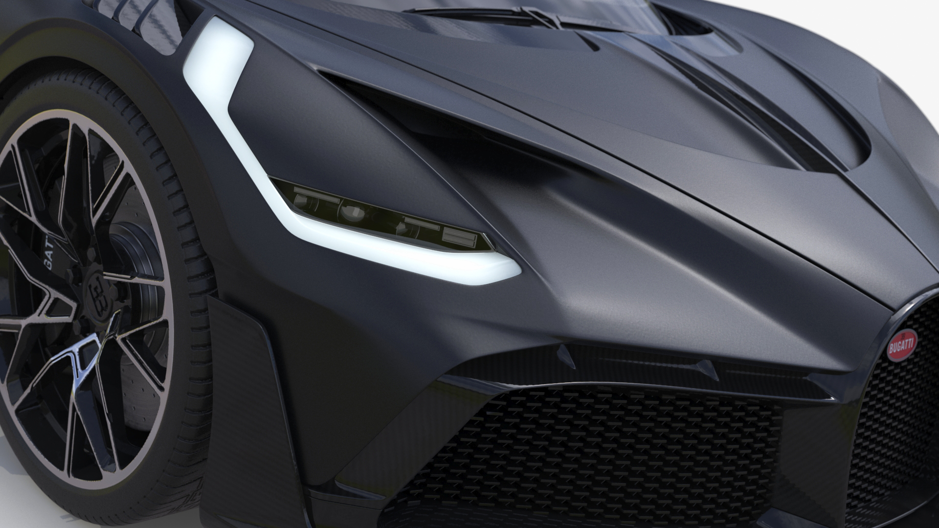 3D Bugatti Divo Black model