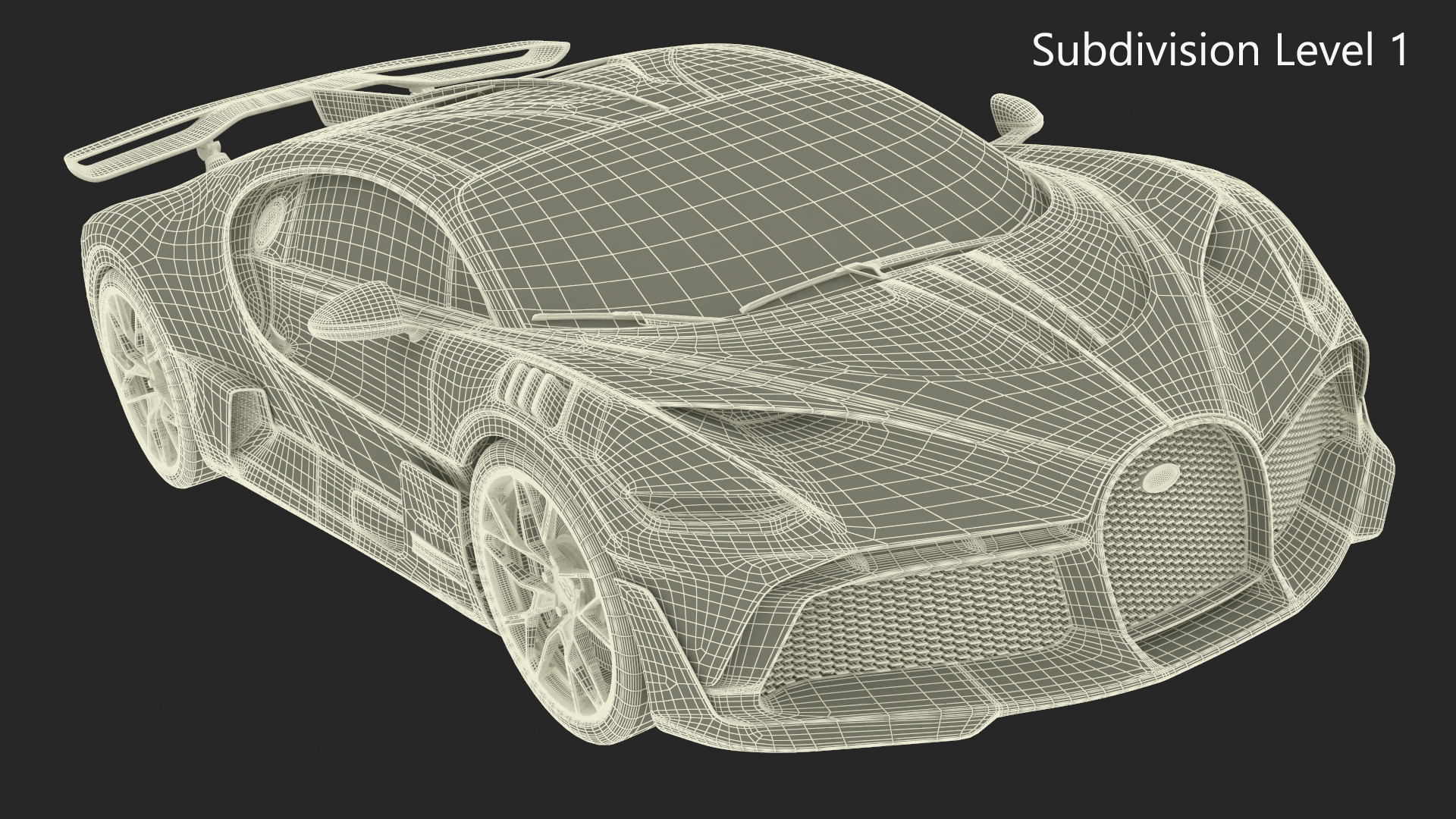 3D Bugatti Divo Black model