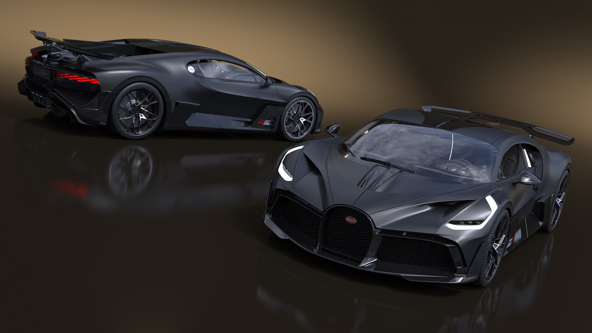 3D Bugatti Divo Black model