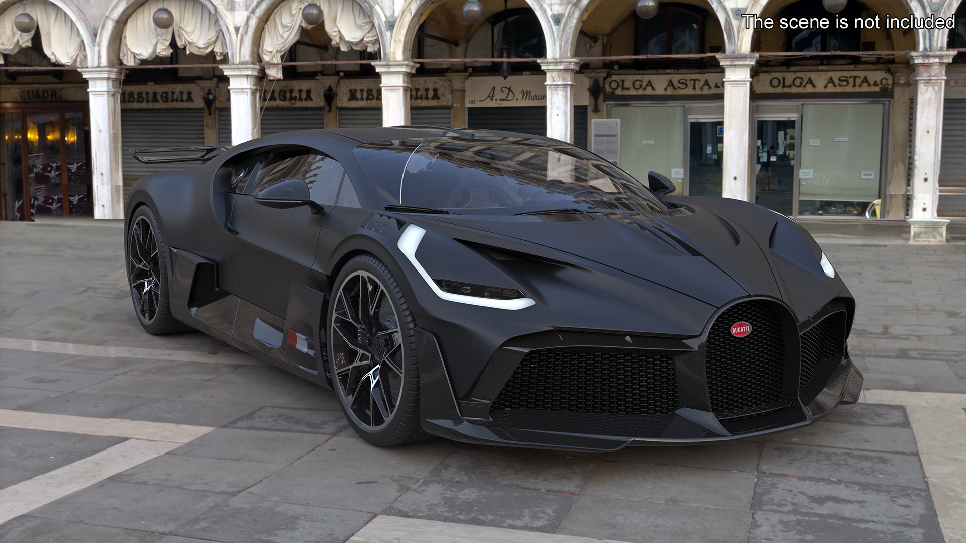 3D Bugatti Divo Black model