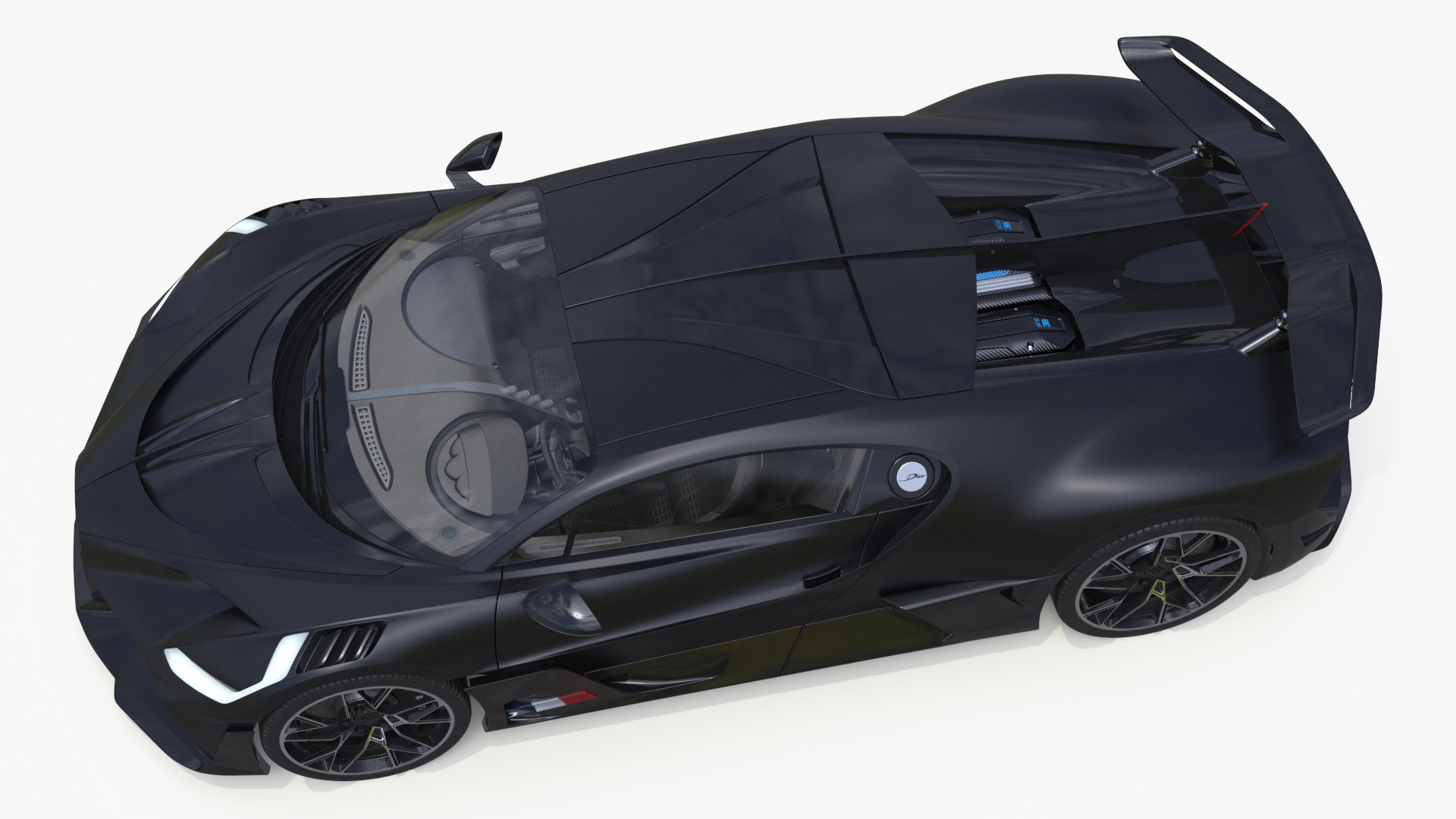 3D Bugatti Divo Black model