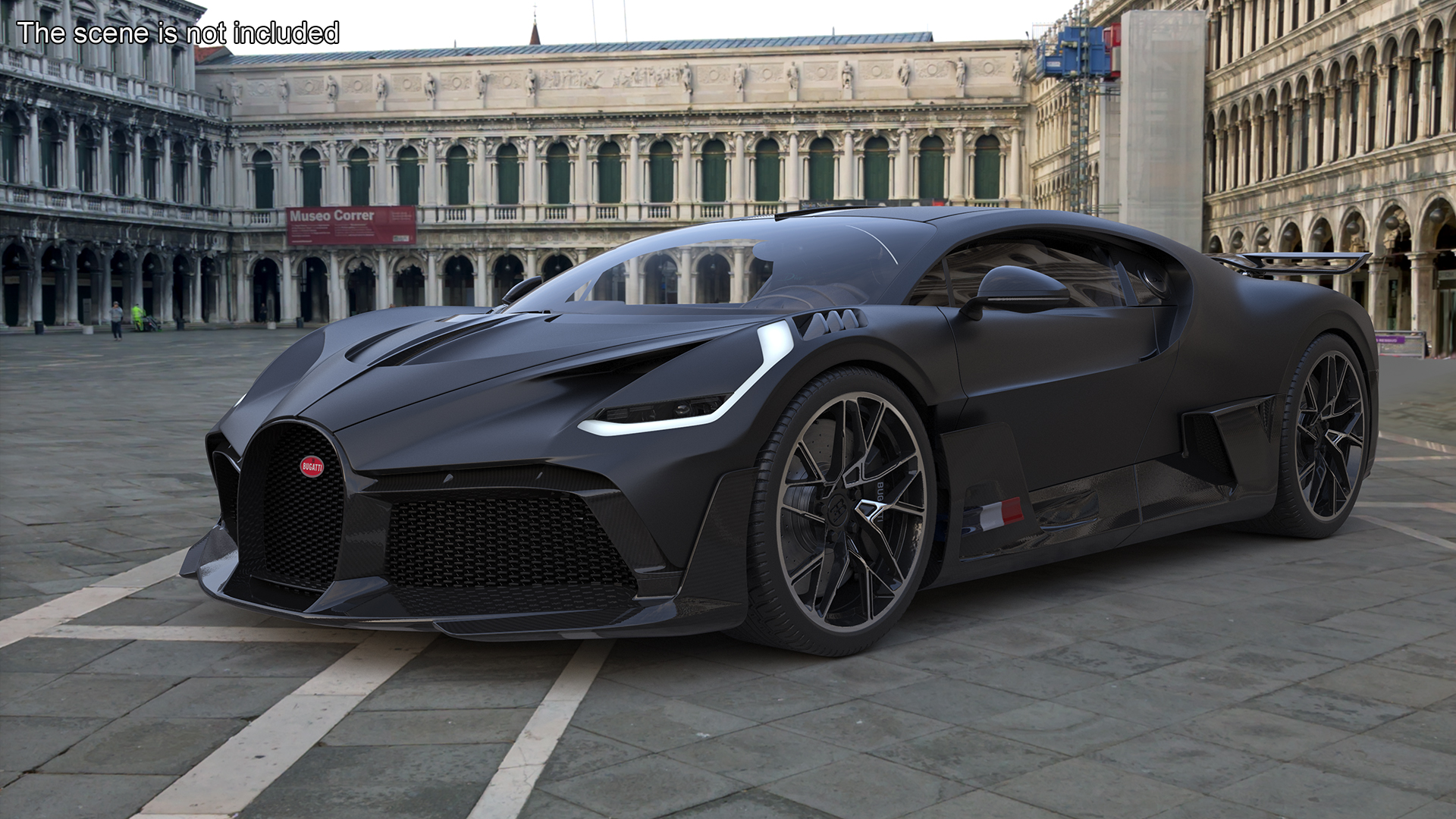 3D Bugatti Divo Black model